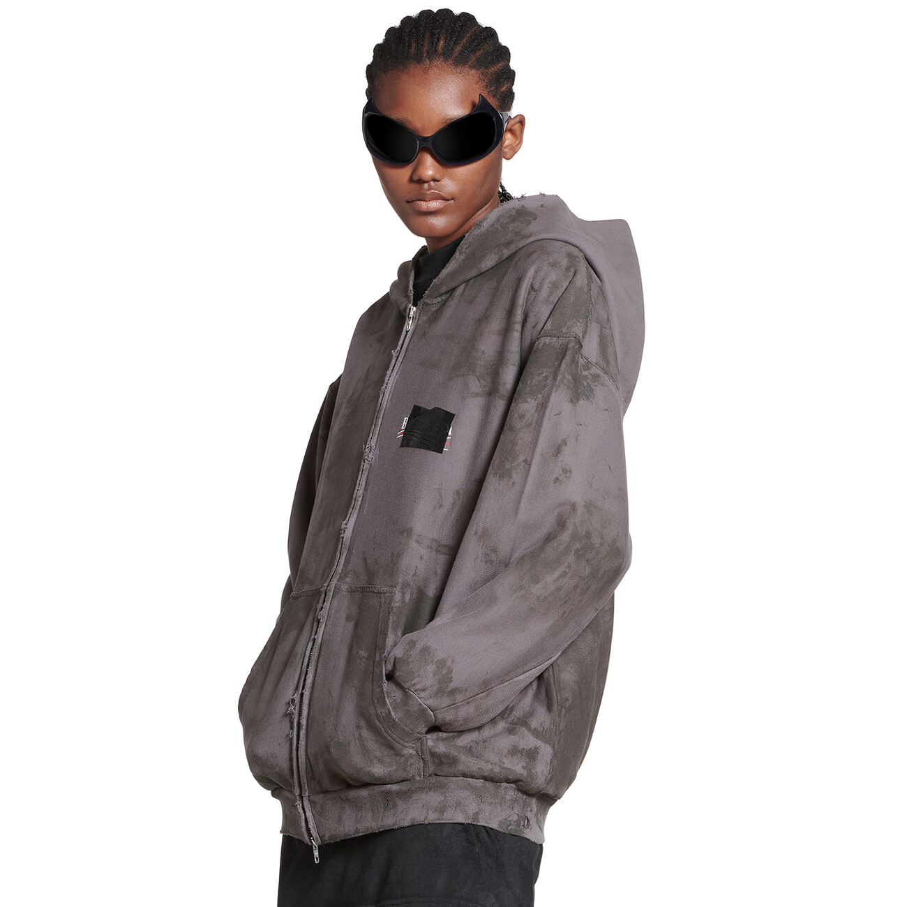 NIGO Balenciaga Men's Spring and Autumn Shade Logo Printed Hooded Zipper Slim Fit Sweatshirt Jacket #nigo72889