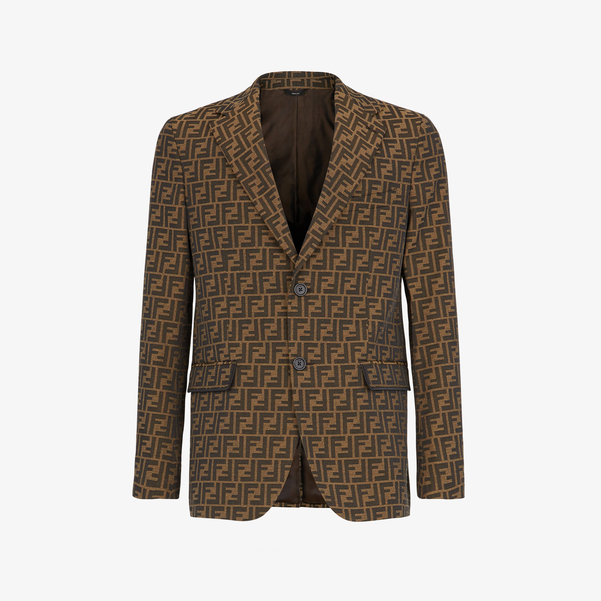 NIGO Fendi Men's Fall And Winter F Full Print Casual Suit Jacquard Lapel Single-breasted Jacket Straight Suit Pants Set #nigo71558