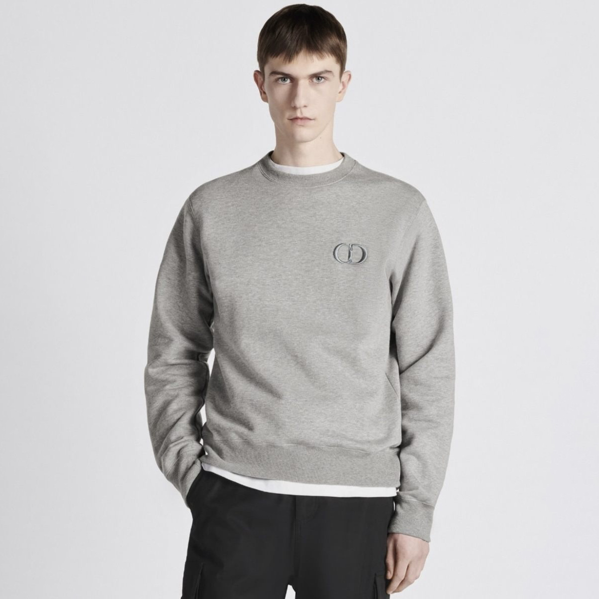 NIGO Dior Men's Spring and Autumn Solid Color Embroidery Letter Logo Round Neck Cotton Long Sleeve Sweatshirt Pullover #nigo72911