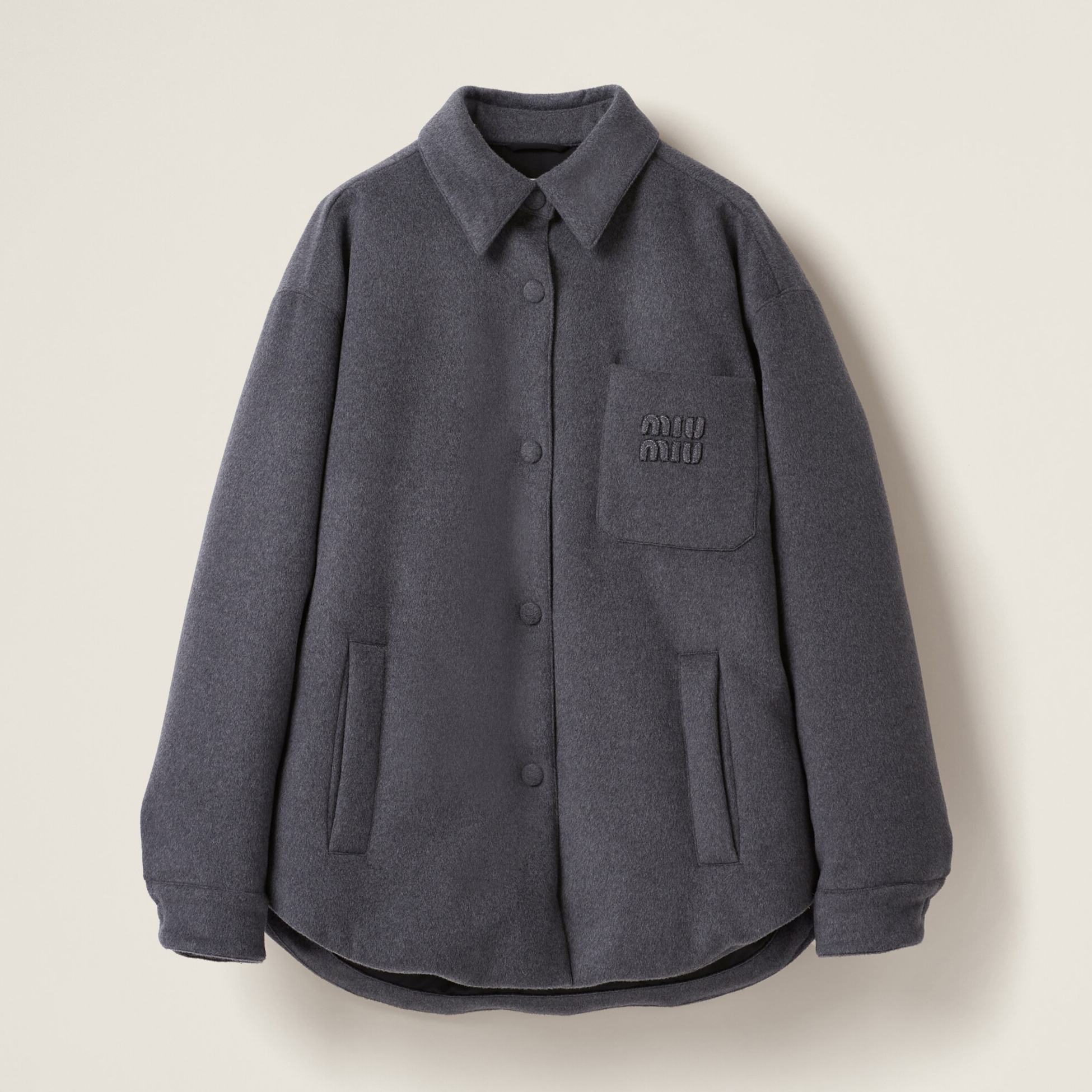 NIGO MiuMiu Women's Autumn and Winter Embroidery Letter Logo Tweed Down Long Sleeve Jacket #nigo72893