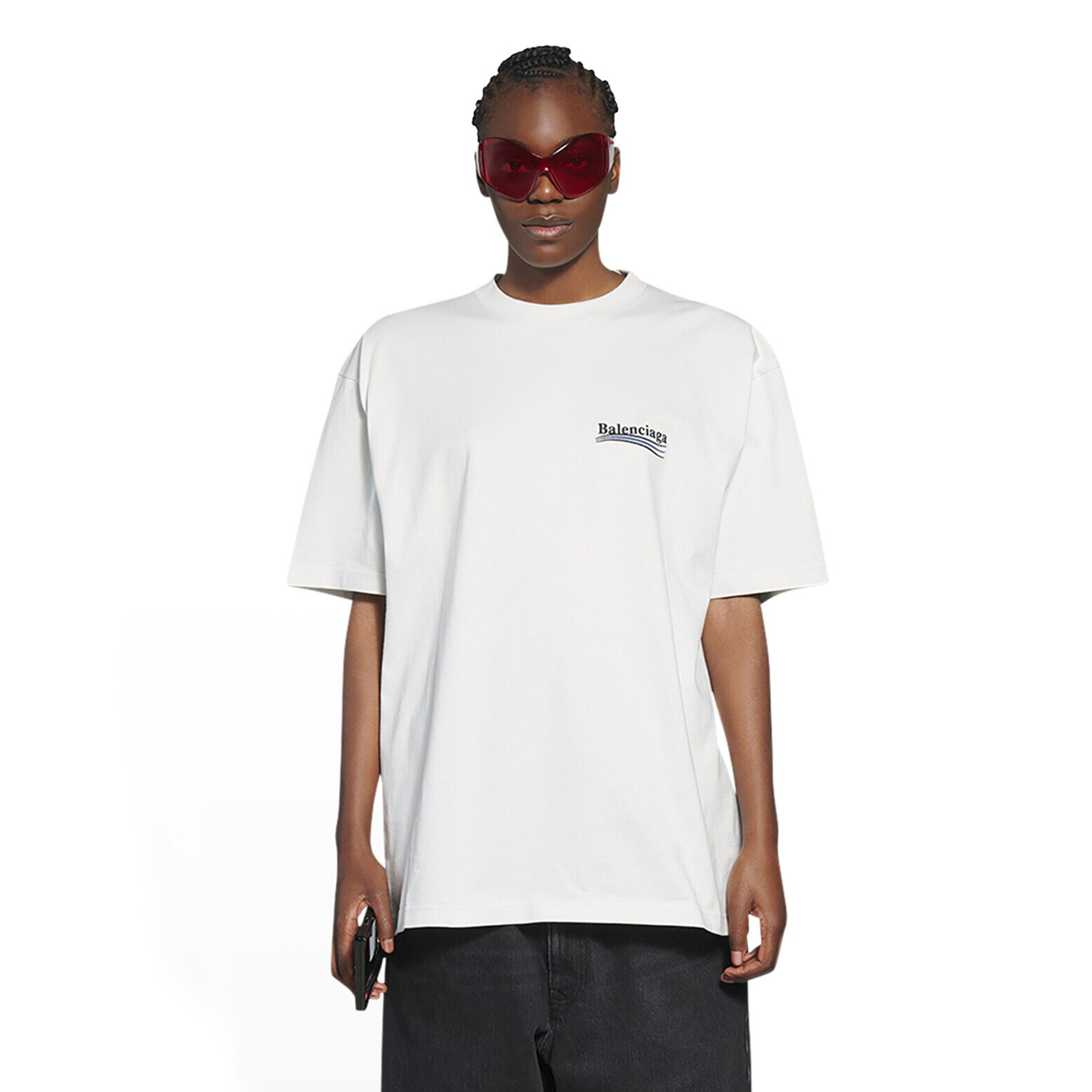 NIGO Balenciaga Men's Women's Summer Letter Printed Round Neck Solid Color Cotton Loose Short Sleeve T-Shirt #nigo71584