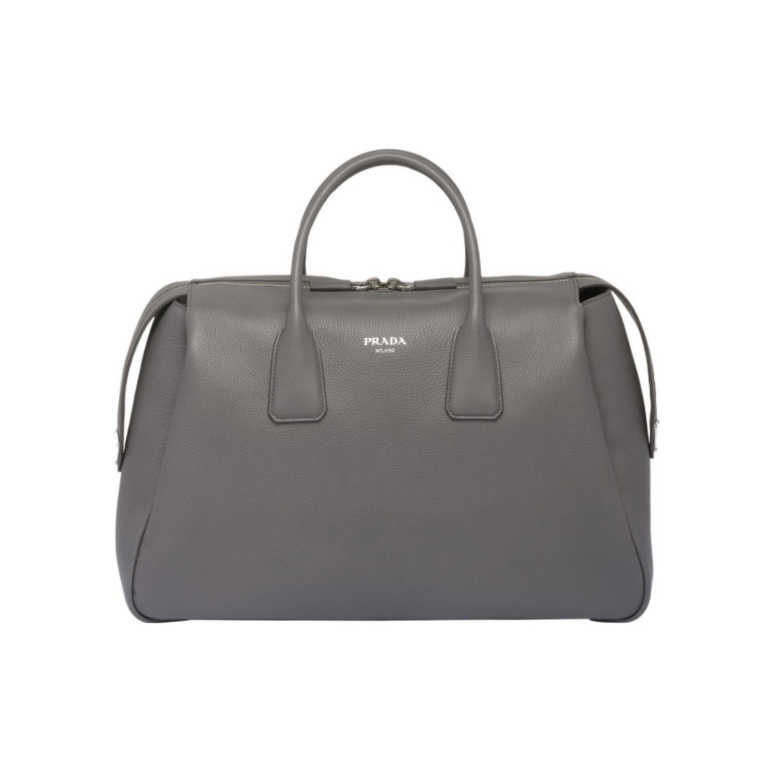 NIGO Prada Men's Solid Color Monogram Logo Zipper Closure Leather Tote Travel Bag Bags #nigo72919