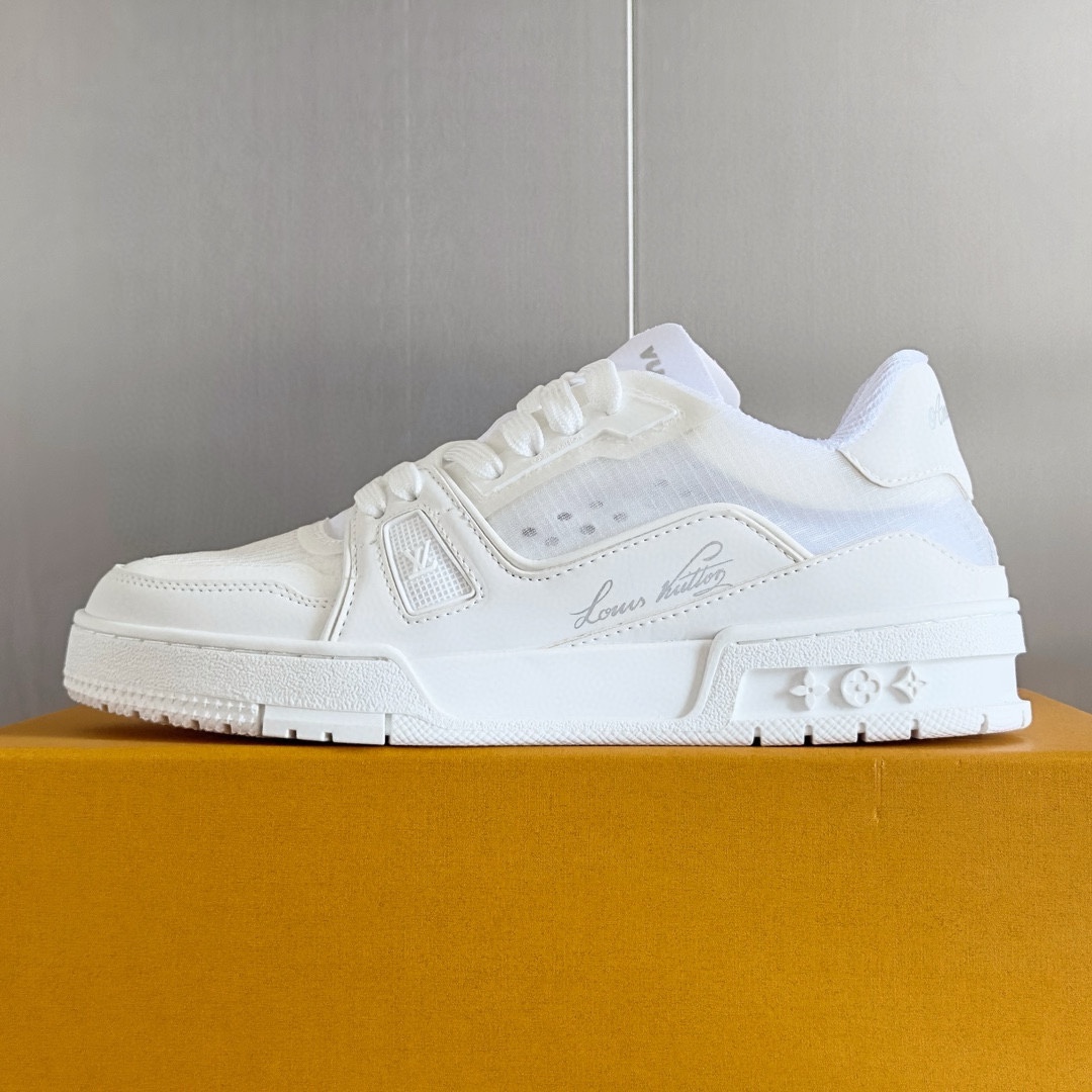 NIGO Louis Vuitton Lv Trainer Sneakers Men's Monogram Colorblocking Fashion Casual Logo Lace-up Shoes #nigo72942