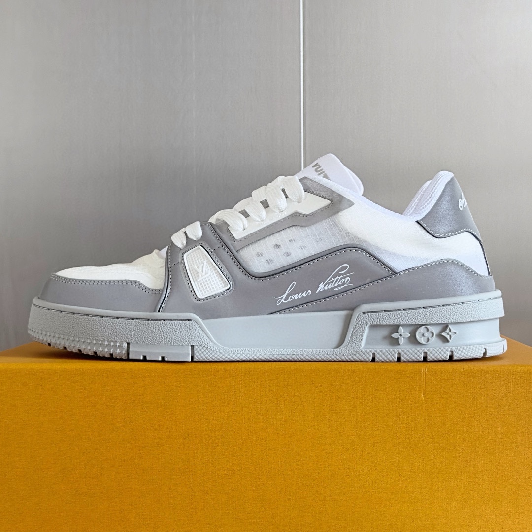 NIGO Louis Vuitton Lv Trainer Sneakers Men's Monogram Colorblocking Fashion Casual Logo Lace-up Shoes #nigo72942