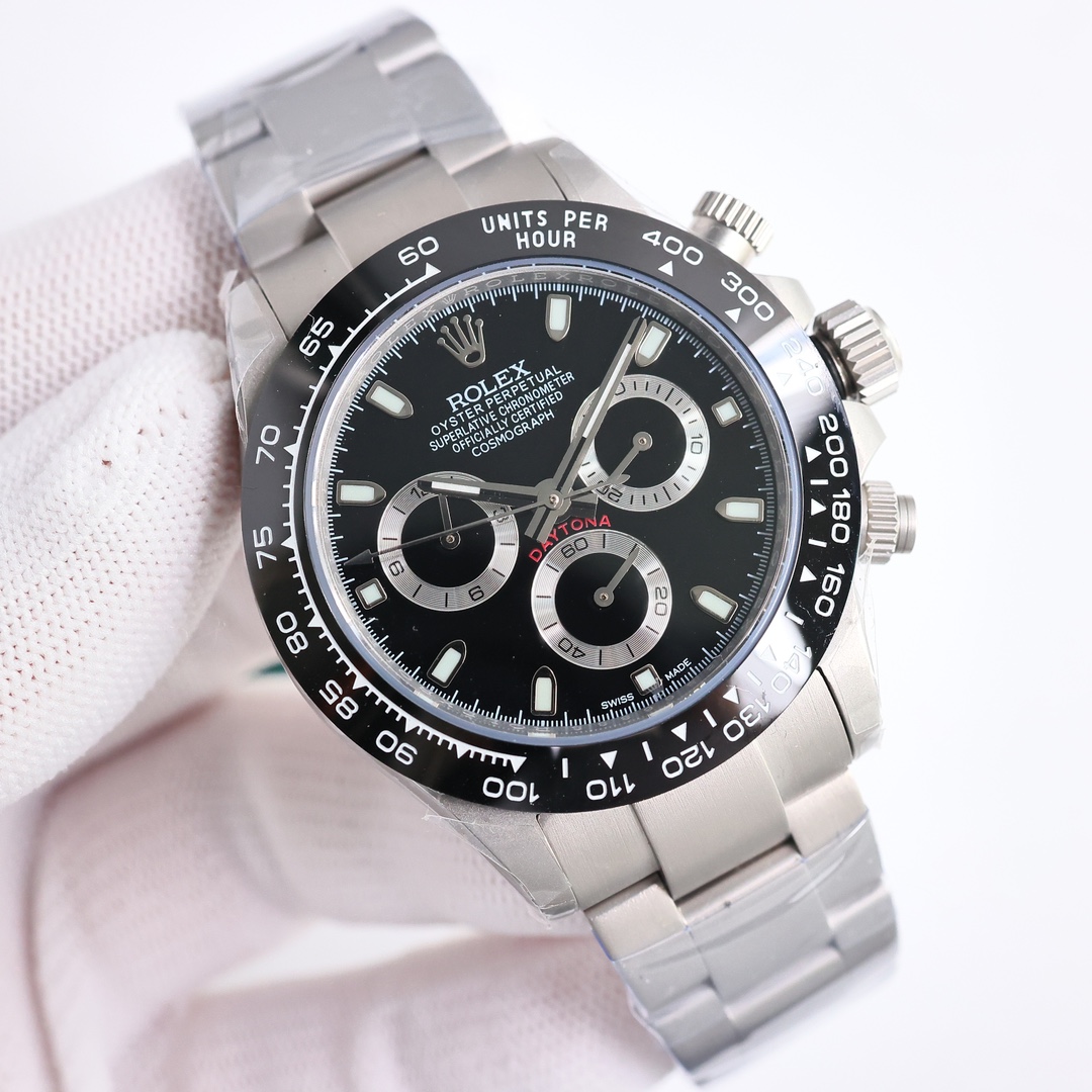 NIGO Rolex Mens Rolex Dinatone Case Strap 904L Steel Mechanical Watch Black Dial Wristwatch ﻿#nigo71588