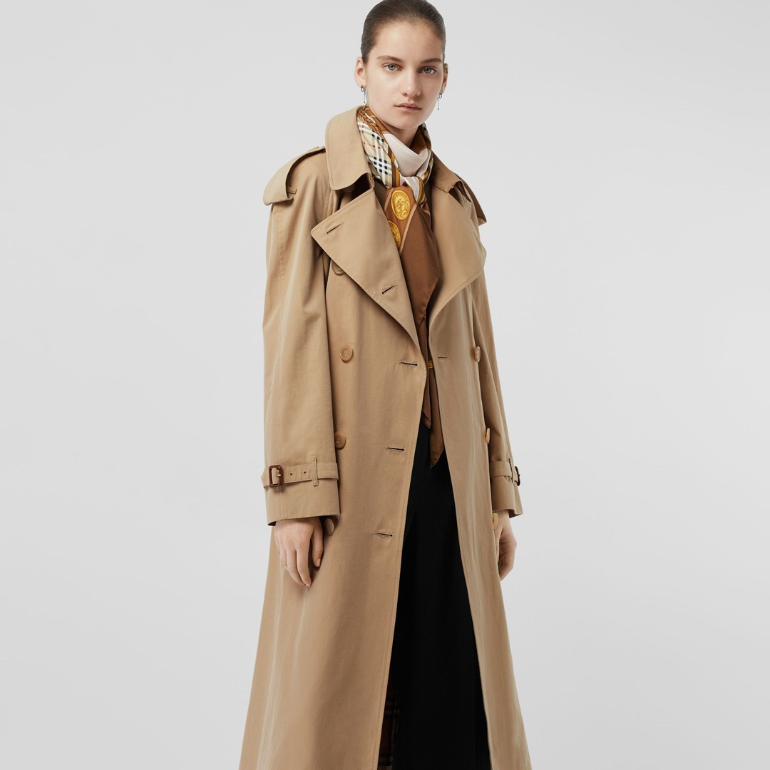 NIGO Burberry Women's Solid Color Spring And Autumn Classic Pants Double Breasted Long Sleeved Trench Coat Jacket #nigo72966
