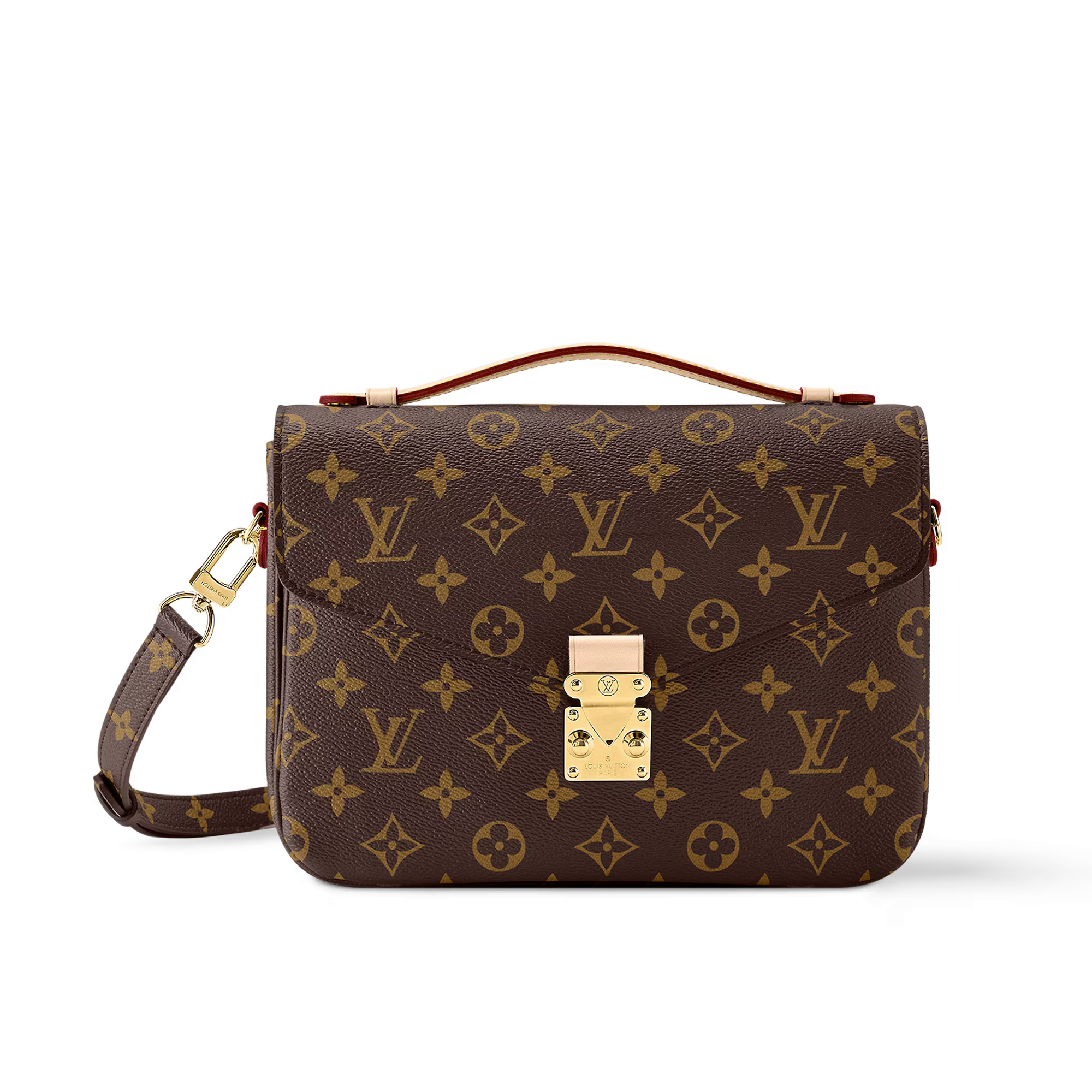 NIGO Louis Vuitton Pochette Métis Women's Brown Letter Printed Coated Canvas Patchwork Cowhide Underarm Bag Shoulder Crossbody Bags #nigo72976