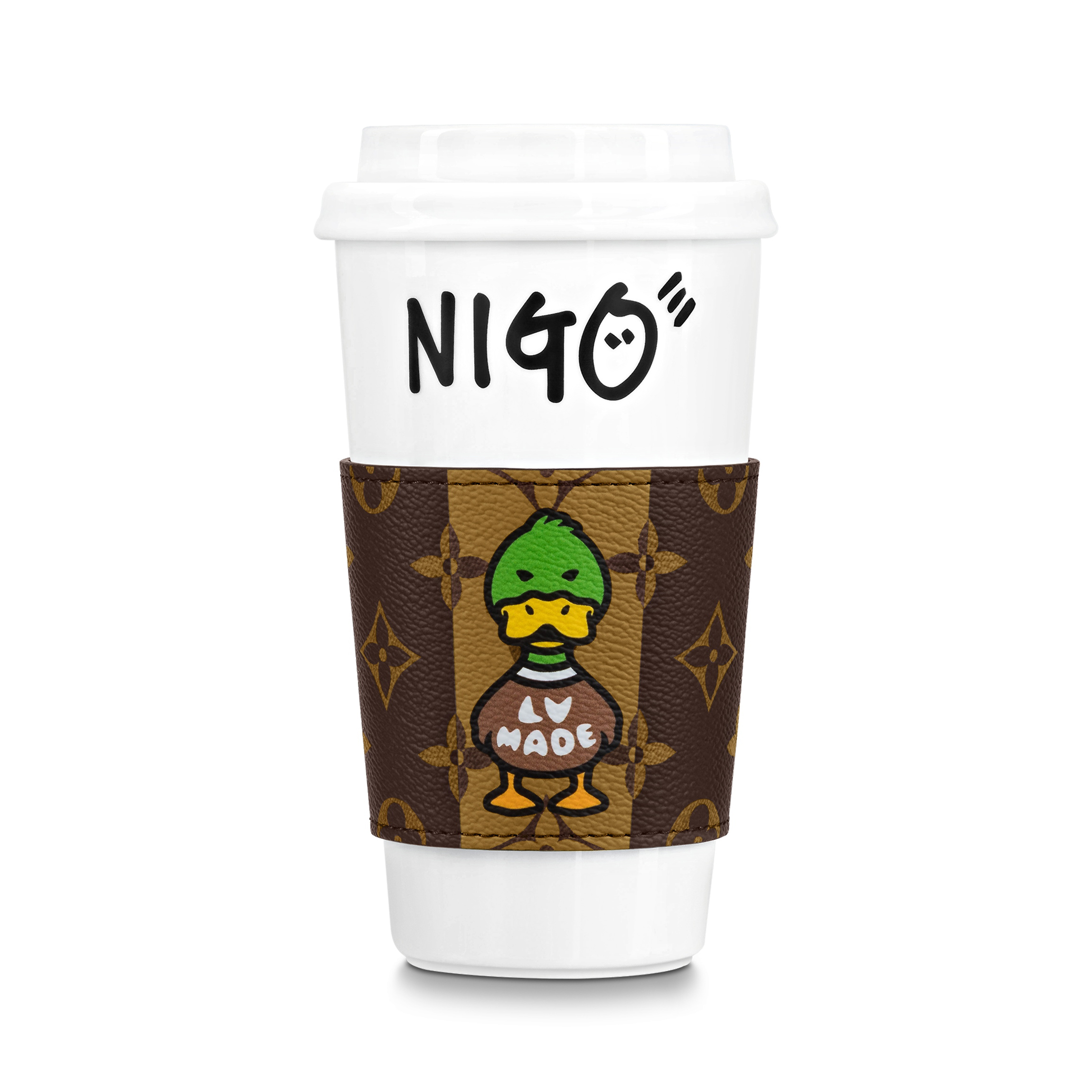 NIGO Louis Vuitton Duck Image Cowhide Mug Cover Ceramic Mugs Cup #nigo72998