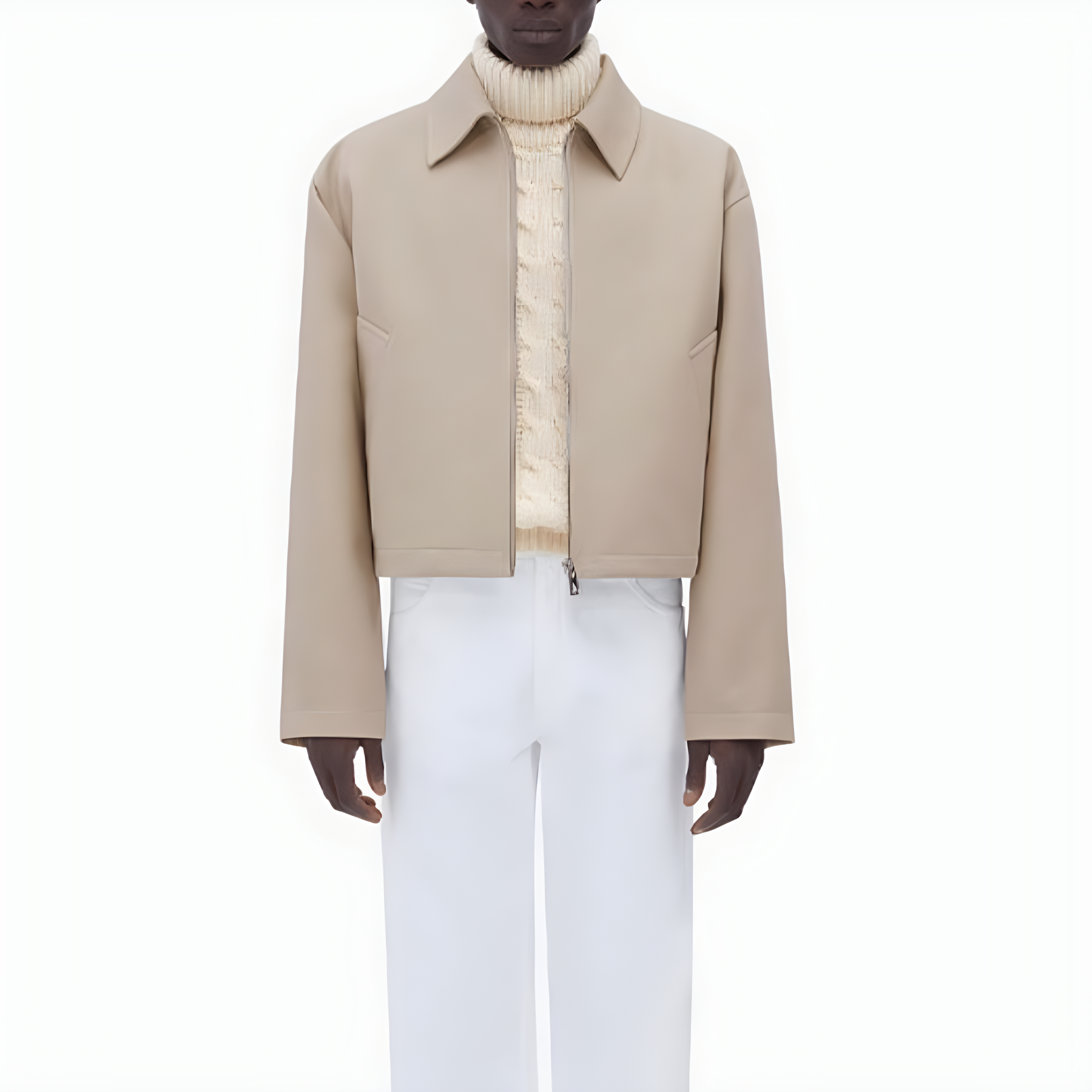 NIGO Bottega Veneta Men's Spring And Autumn Lapel Zipper Long Sleeve Solid Color Jacket Fitted Coat Ngvp #nigo9277