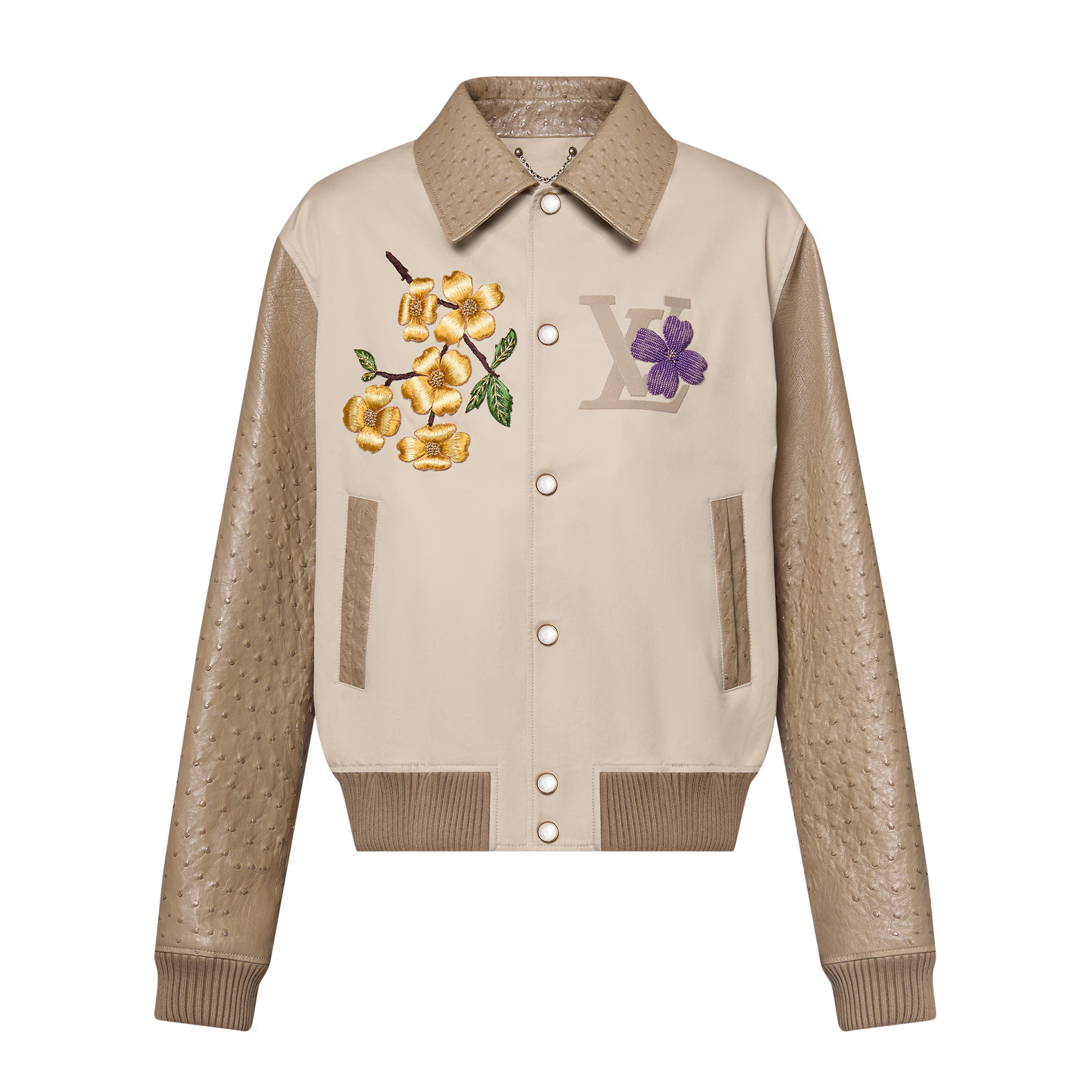 NIGO Louis Vuitton Men's Fall And Winter Floral Letters Embroidery Pattern Single Breasted Long Sleeved Jacket #nigo73111
