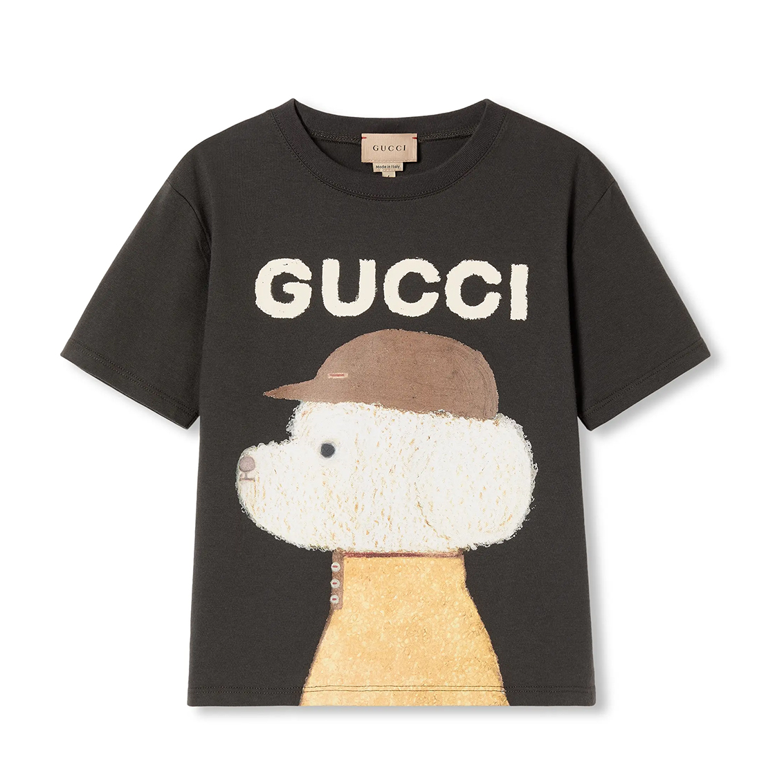 NIGO Gucci Kid's Summer Animal Print Cotton Round Neck Loose Short Sleeve Solid Color T-Shirt #nigo31342
