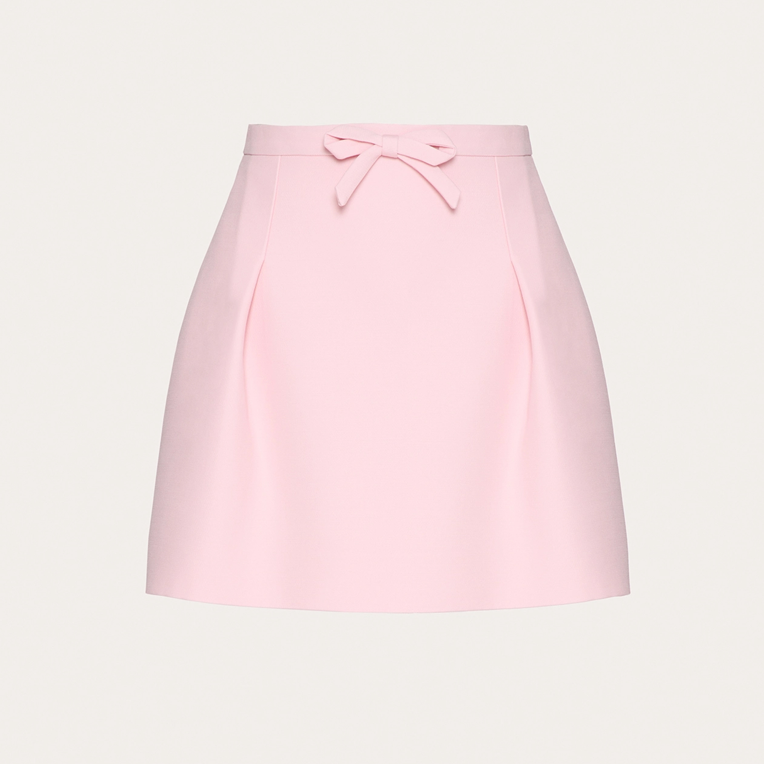 NIGO Valentino Women's Spring And Autumn CREPE COUTURE Pink Bow Silk Wool High Waist Half Skirt Ngvp #nigo9279