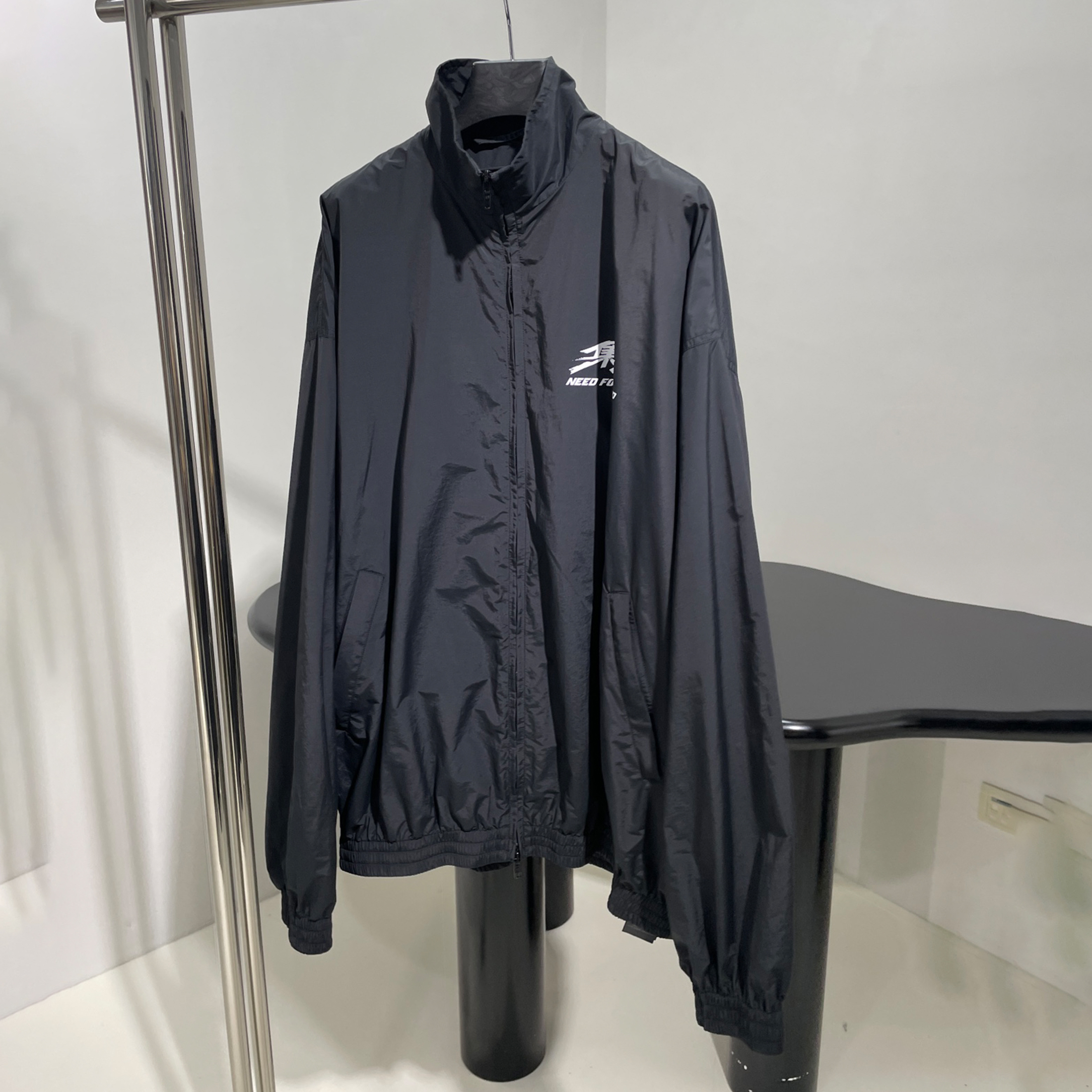 NIGO Balenciaga x NEED FOR SPEED Collection Men's Women's Spring And Autumn Fashion Light Standing Collar Zipper Sports Jacket Suit Casual Elastic Waist Pants Suit Set Ngvp #nigo9253