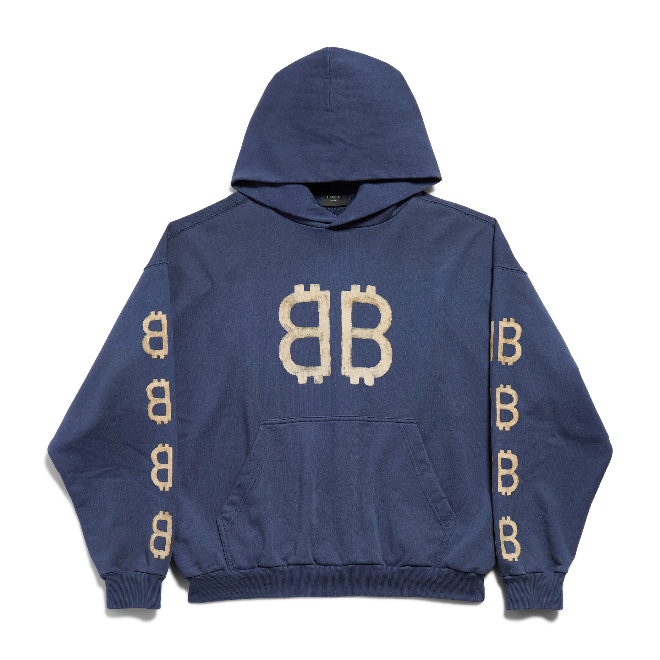 NIGO Balenciaga Men's Spring And Autumn Bitcoin Printed Logo Hooded Sweatshirt Fashion High Street Trend Long Sleeve Top Pullover Hoodies #nigo73136