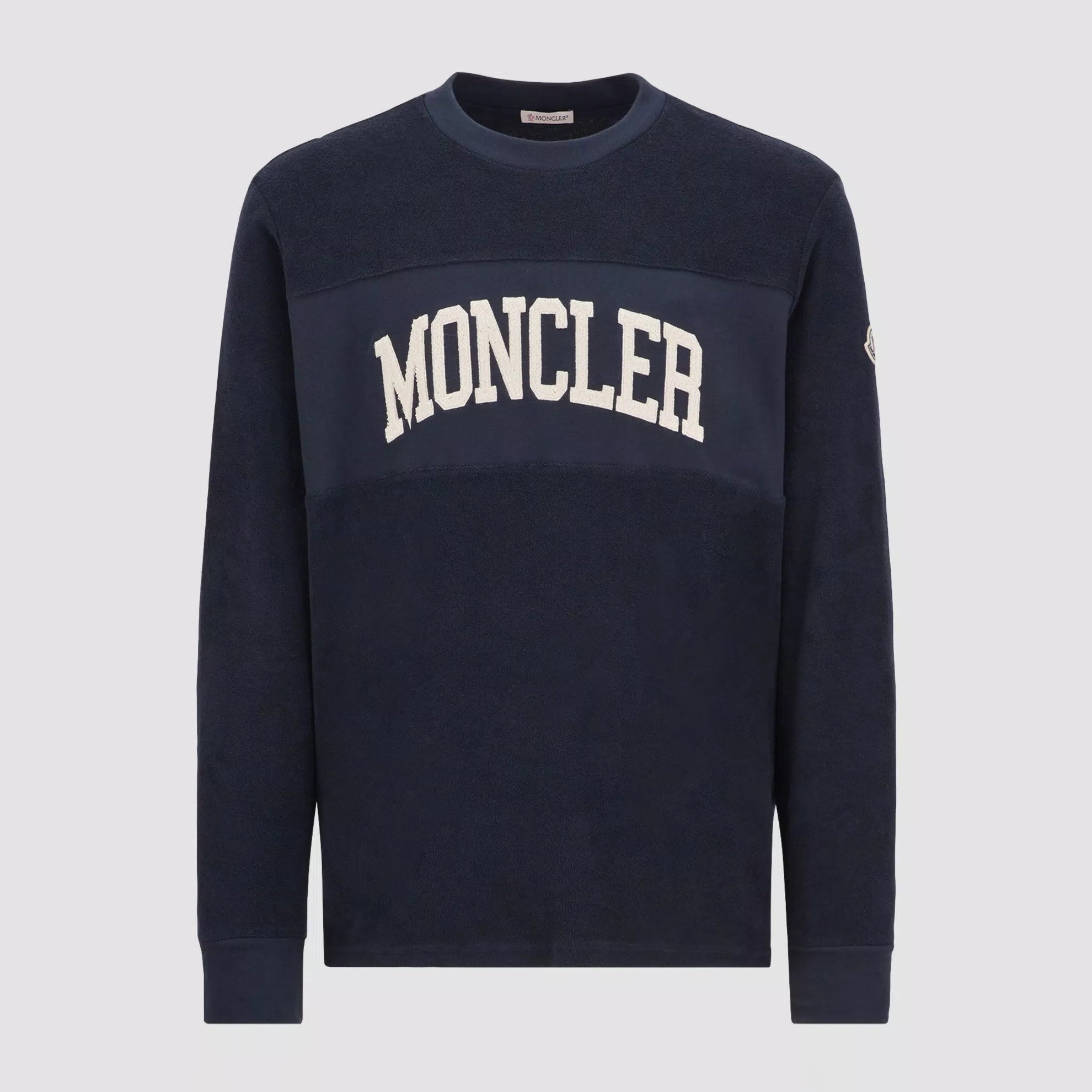 Nigo Moncler Men's Spring and Autumn Solid Color Monogram Round Neck Cotton Pullover Comfortable Loose Long Sleeve Sweatshirt #nigo73126