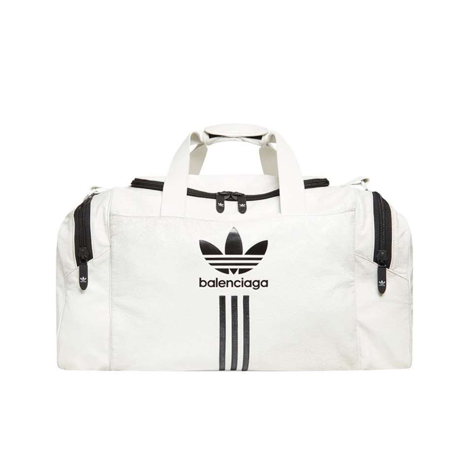 NIGO Balenciaga X Adidas Men's Adjustable Shoulder Strap Zipper Closure Sheep Leather Shoulder Crossbody Tote Travel Bag Gym Bags #nigo73141