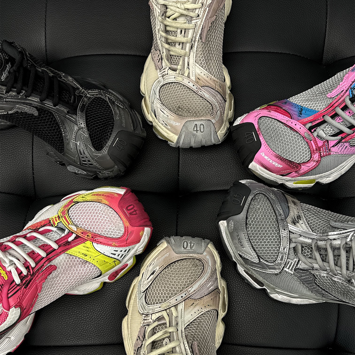 NIGO Balenciaga Men's Women's Four Seasons Solid Color Retro Stapler Dad Shoes Fashion Casual Sneakers Shoes #nigo9171