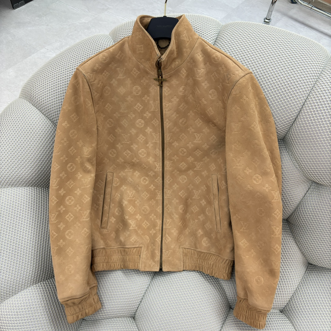NIGO Louis Vuitton Men's Autumn and Winter Letter Printed Solid Color Zipper Long Sleeve Jacket #nigo73149