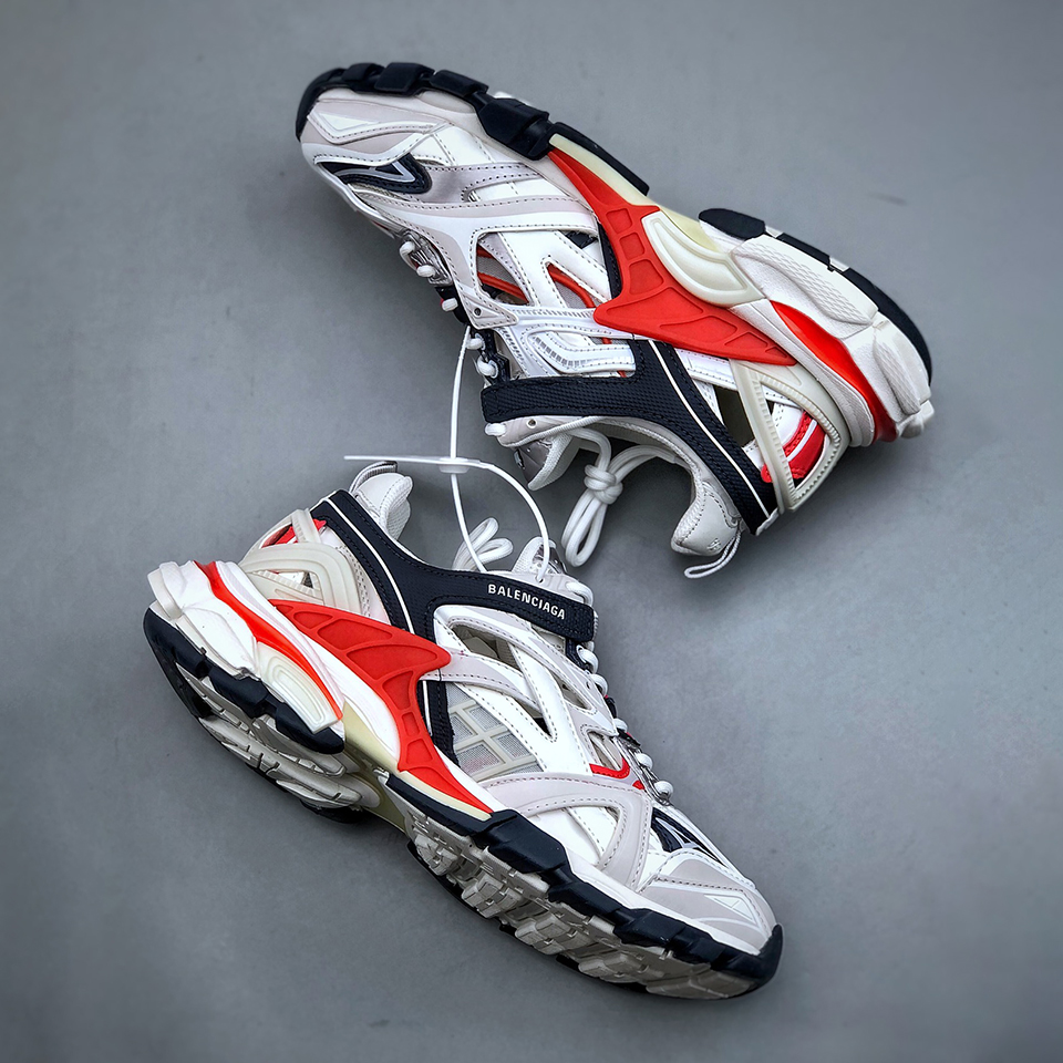 NIGO Balenciaga Men's Four Seasons Track 2 Retro Letter Print Low-Top Sneakers Casual Round Head Lace-Up Daddy Shoes #nigo71616