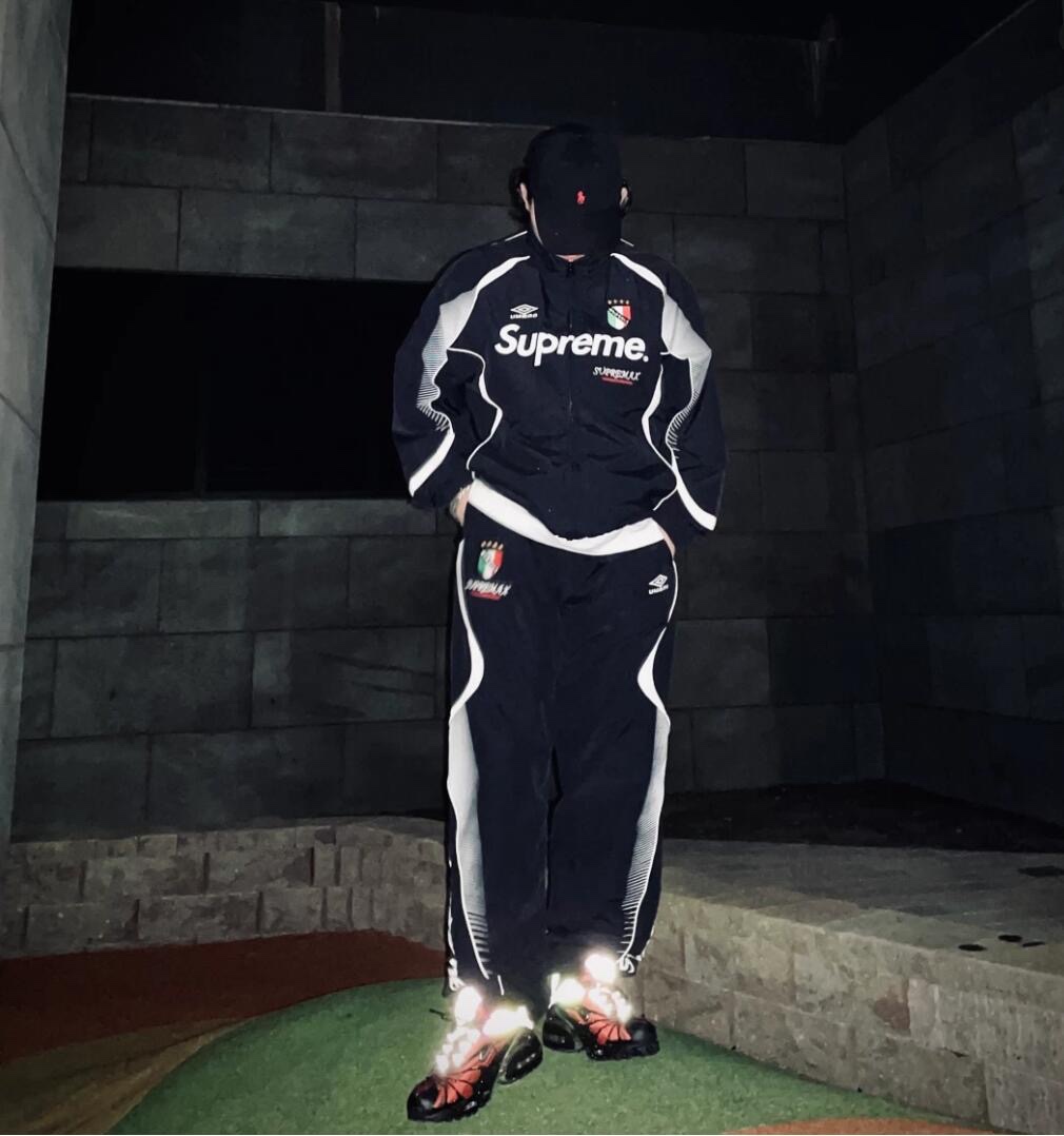 NIGO Supreme Week 11 X Umbro Men's And Women's Spring And Fall Black Collar Zipper Long Sleeve Jacket #nigo73162