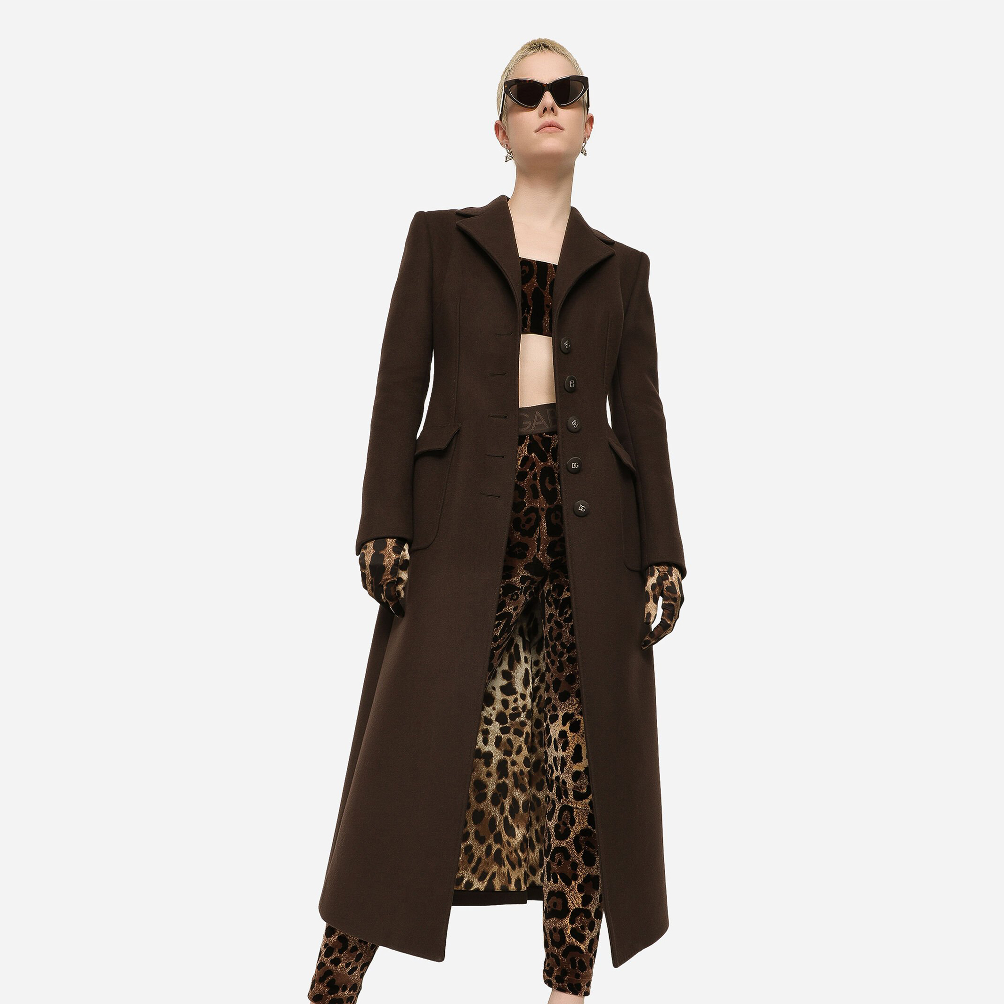NIGO Dolce&Gabbana Women's Autumn And Winter Long Single-Breasted Wool Cashmere Solid Color Slim Coat Ngvp #nigo9313