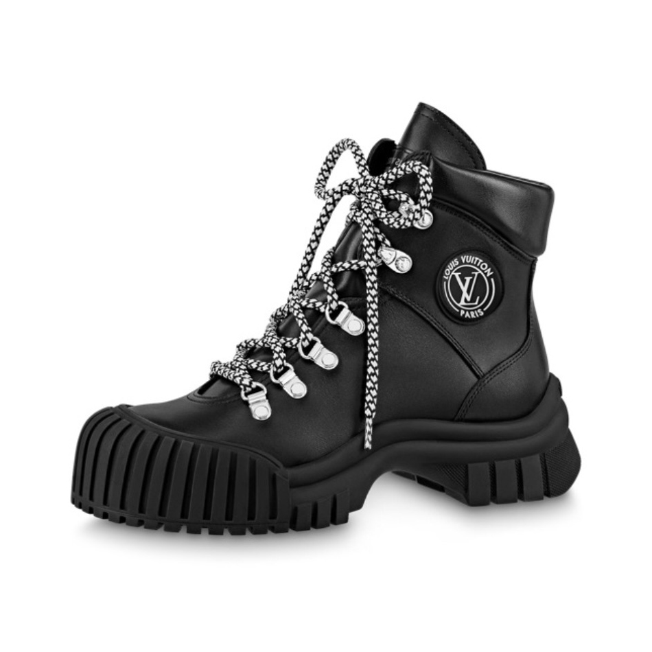 NIGO Louis Vuitton Men's Autumn and Winter Solid Color Lace Up Casual Mid Calf Boots Shoes #nigo73211