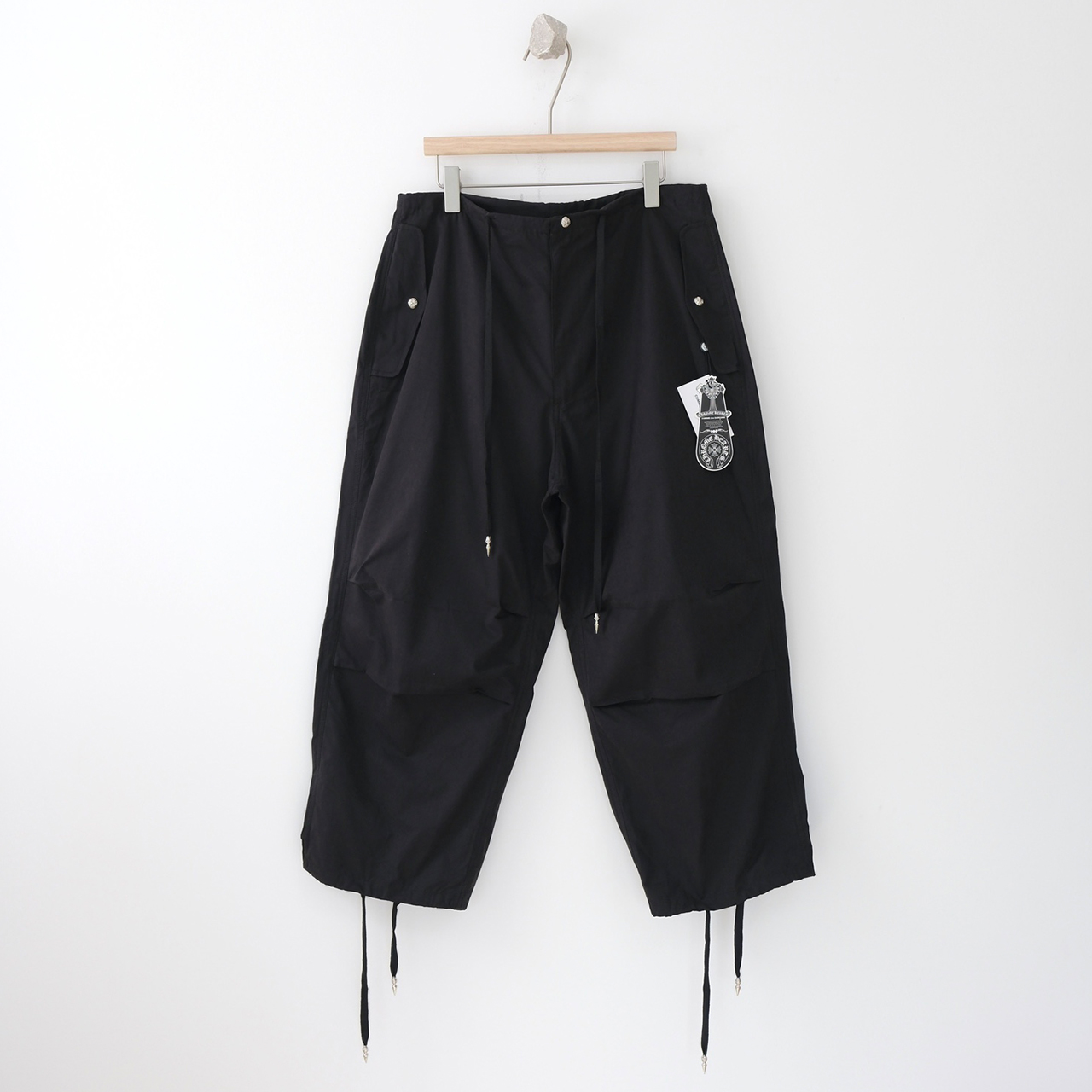 NIGO Chrome Hearts Men's Four Seasons 925 Silver Button Paratrooper Work Pants Vintage Casual Solid Color Wide Leg Pants Ngvp #nigo9315