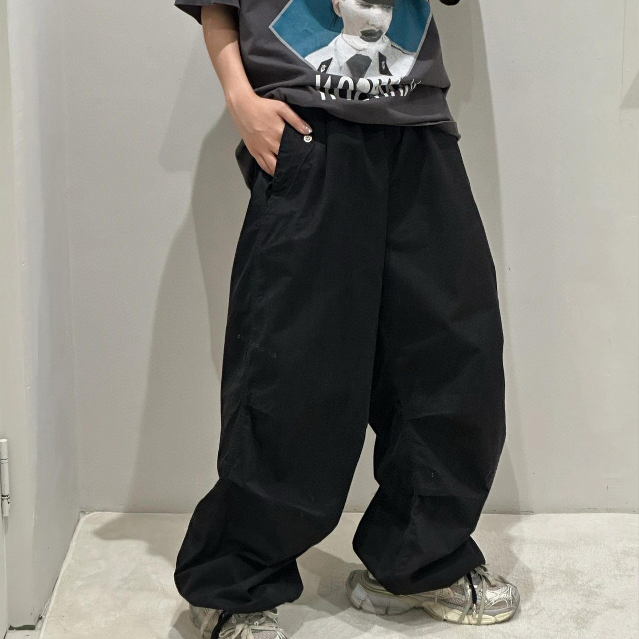 NIGO Chrome Hearts Men's Four Seasons 925 Silver Button Paratrooper Work Pants Vintage Casual Solid Color Wide Leg Pants Ngvp #nigo9315