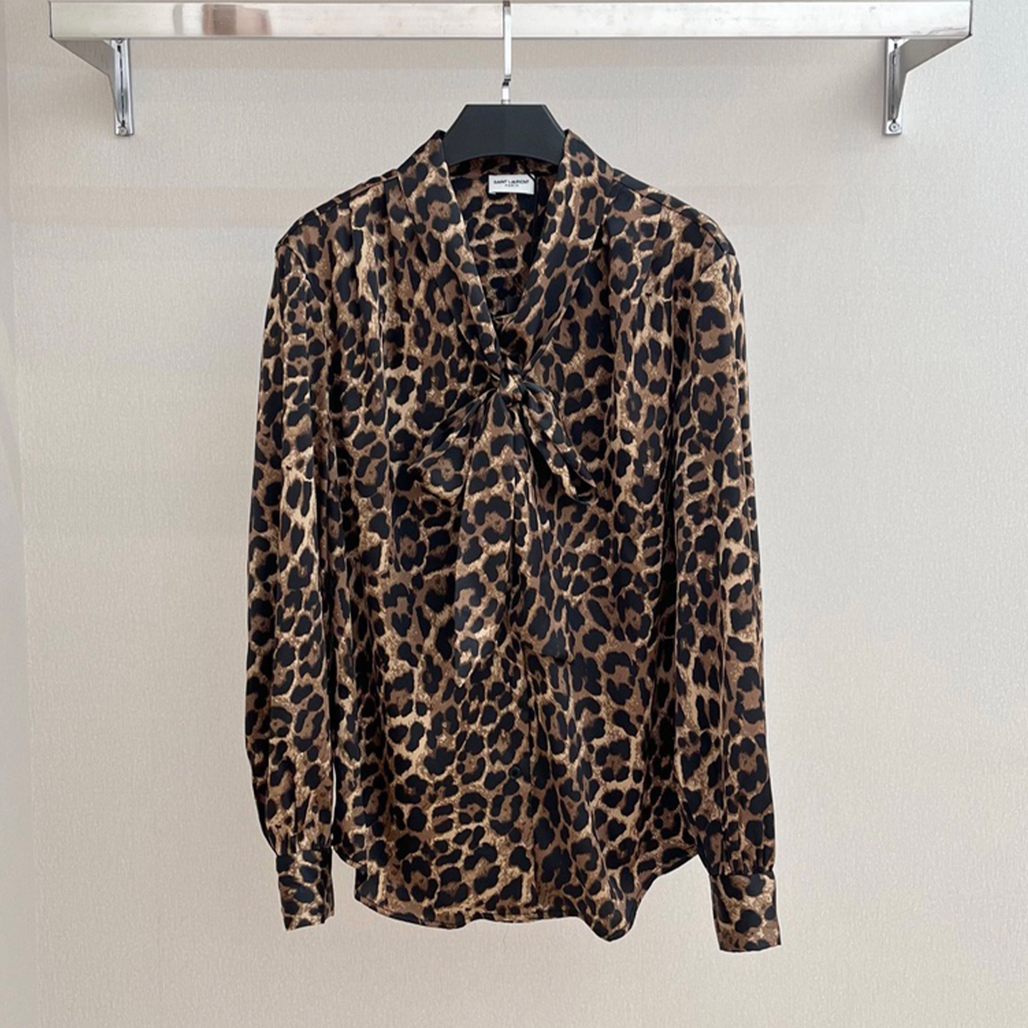 NIGO Saint Laurent Women's American Vintage Spring/Summer Leopard Print Long Sleeve Casual Loose Shirt Ngvp #nigo9325