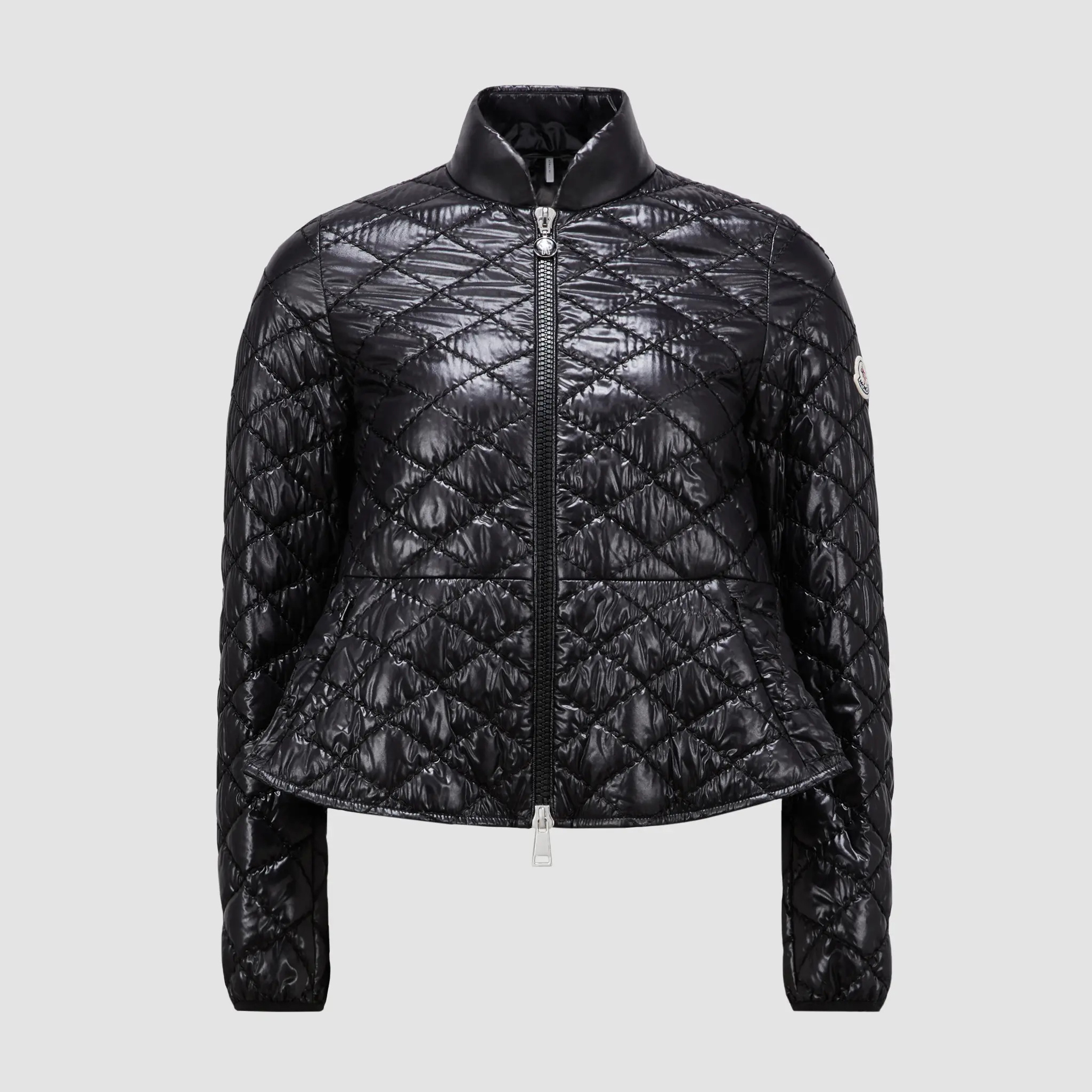 NIGO Moncler Women's Autumn and Winter Black Baseball Collar Slim Zipper Long Sleeve Jacket #nigo73239