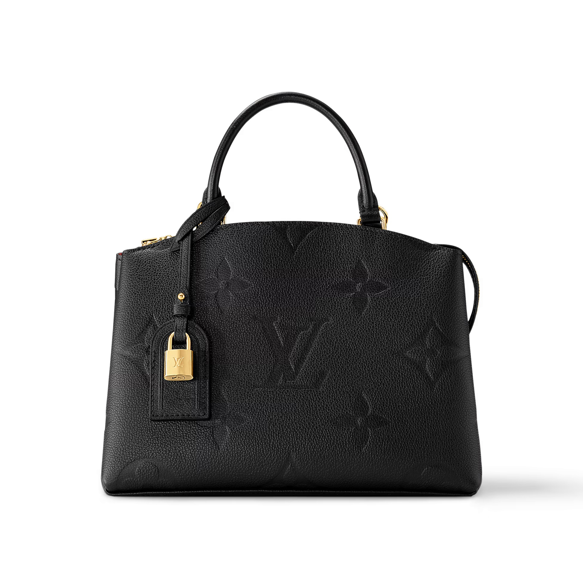 NIGO Louis Vuitton Women's Black Classic Logo Printed Grained Cowhide Shoulder Handbag Bag Bags #nigo73229