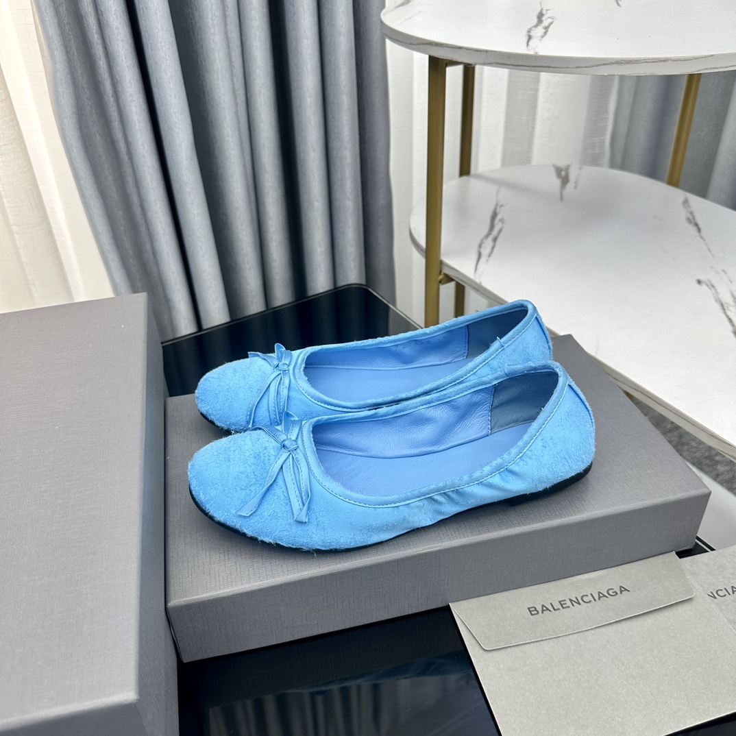 NIGO Balenciaga Women's Summer Solid Color Aged Ballet Flat Shoes #nigo73234