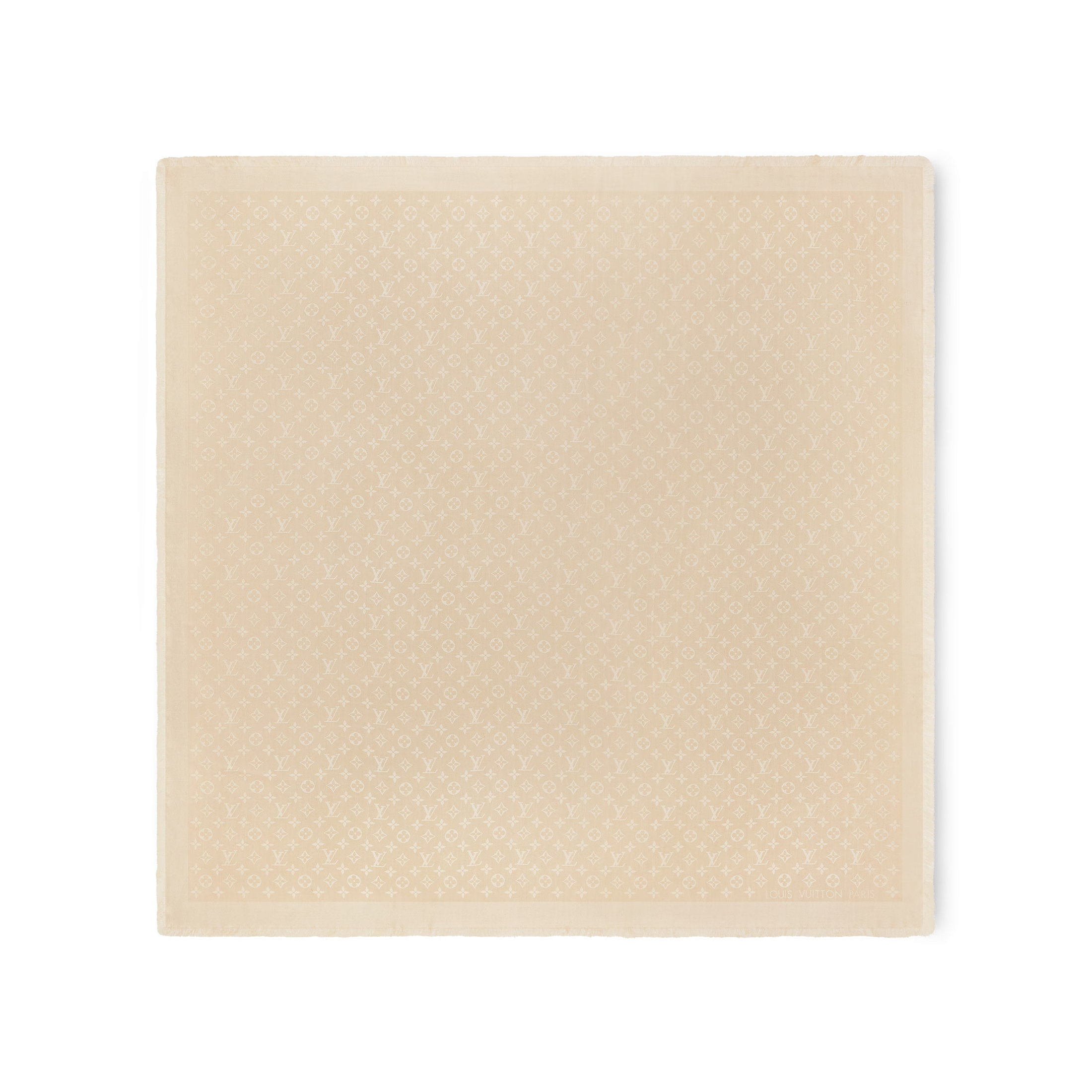 NIGO Louis Vuitton Women's Solid Color Logo Monogram Jacquard Wool Shawl Scarf #nigo73232