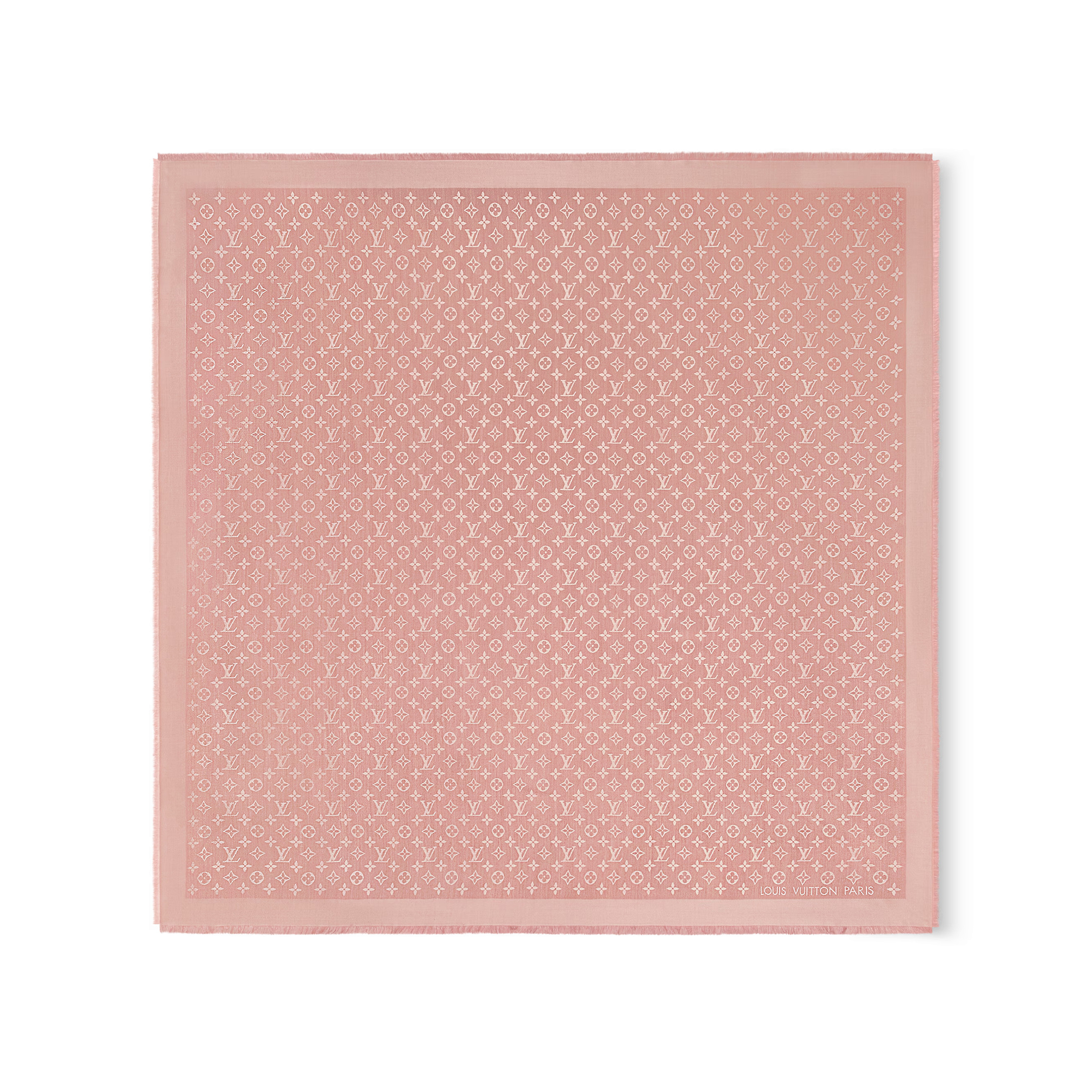 NIGO Louis Vuitton Women's Solid Color Logo Monogram Jacquard Wool Shawl Scarf #nigo73233