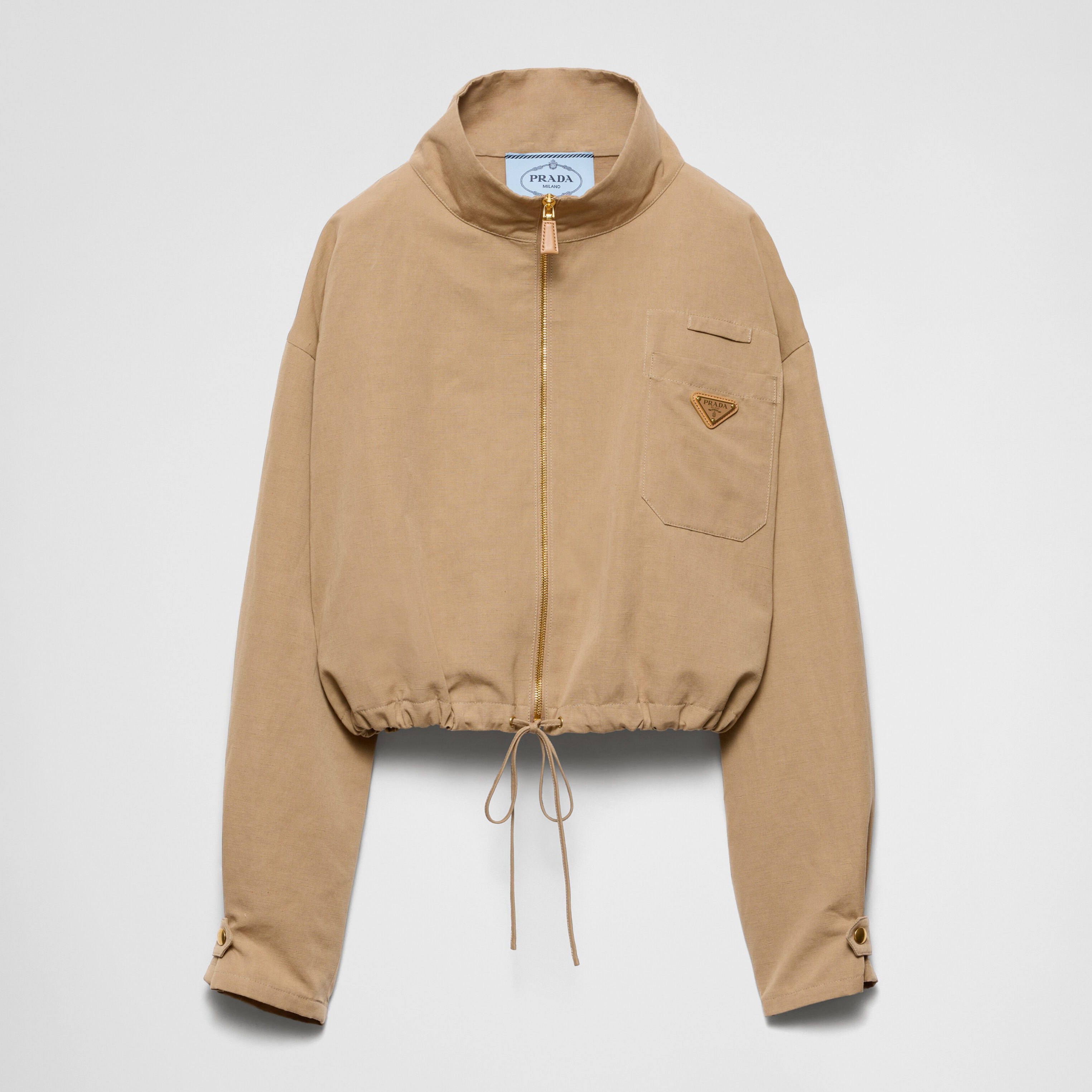 NIGO Prada Women's Spring and Autumn Solid Color Standing Collar Casual Zipper Loose Long Sleeve Jacket #nigo73237