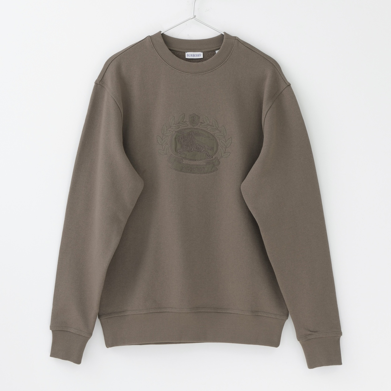 NIGO Burberry Men's Spring and Autumn Solid Color Knight Embroidered Label Round Neck Loose Long Sleeve Sweatshirt Pullover #nigo73247