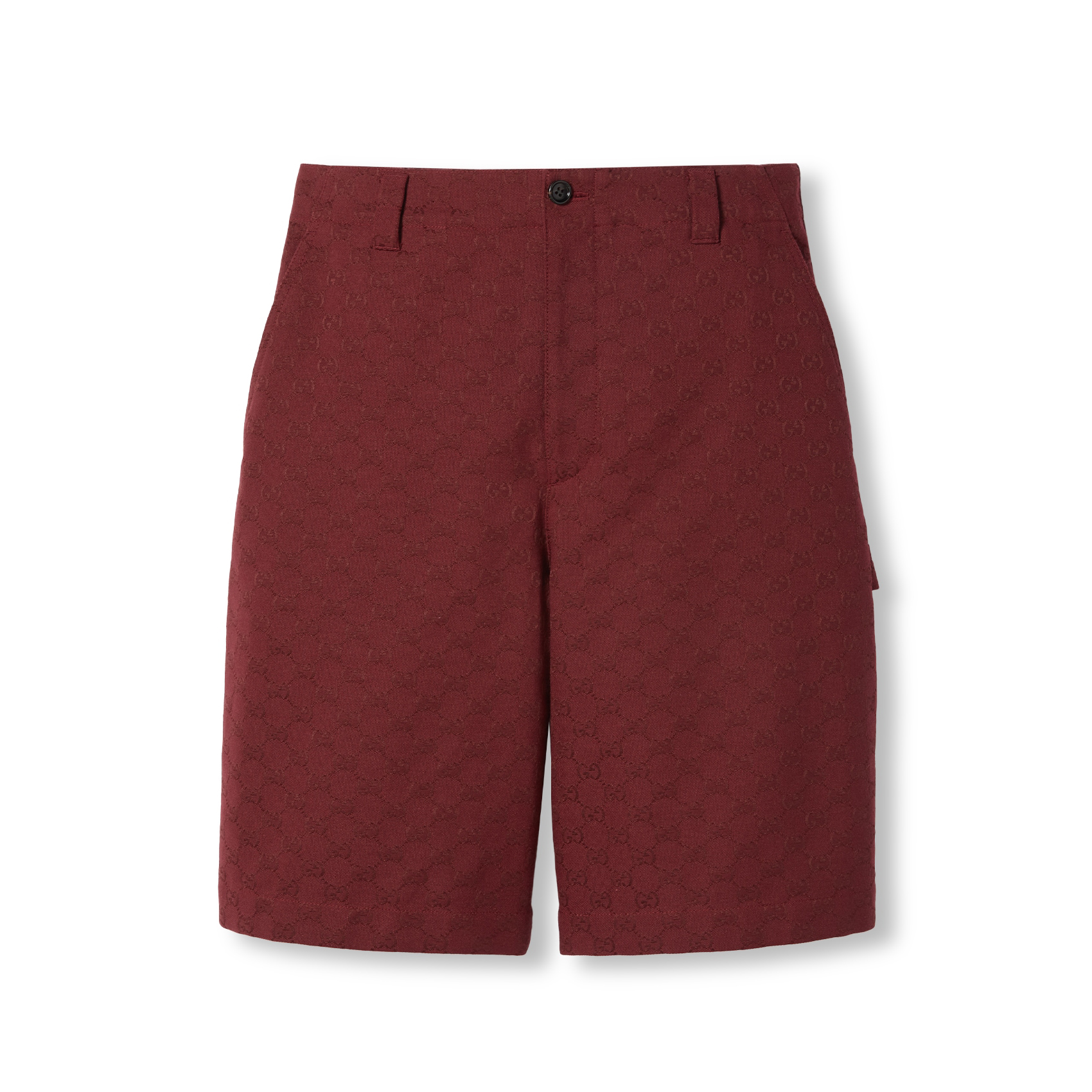 NIGO Gucci Men's Summer Solid Color Canvas Letter Print Zipper Casual Shorts #nigo73245