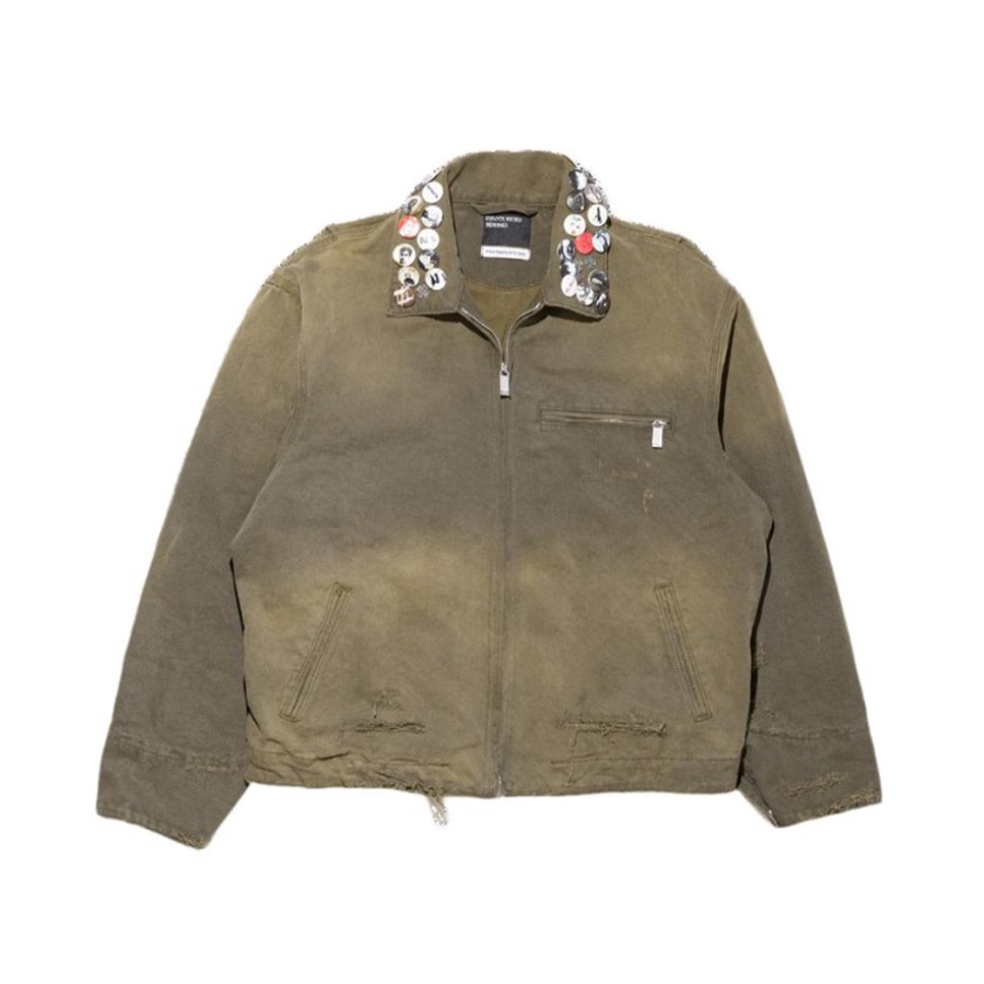 NIGO Enfants Riches Deprimes Men's Women's Spring And Autumn Lapel Faded Old Badge Solid Color Loose Long Sleeve Workwear Jacket Ngvp #nigo9338