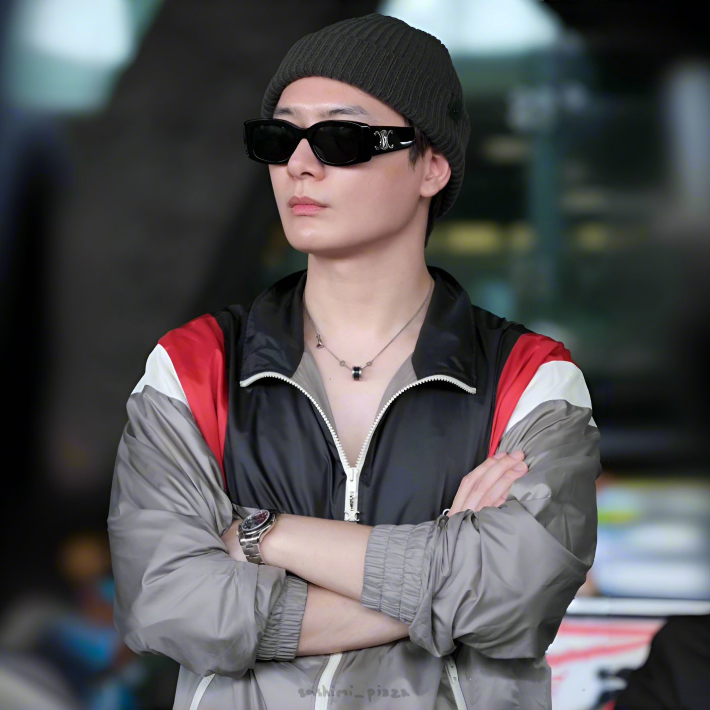 NIGO Celine Men's Spring and Autumn Color Blocking Letter Logo Embroidery Loose High Collar Zipper Long Sleeve Jacket #nigo73272