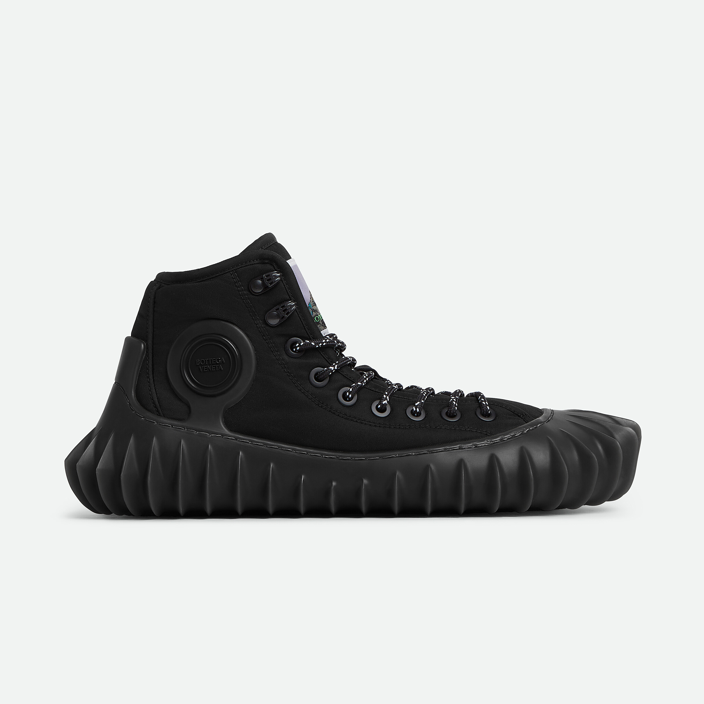 NIGO Bottega Veneta Men's Spring And Autumn Solid Color Knitted Round Head Lace-up High Top Casual Shoes #nigo73265