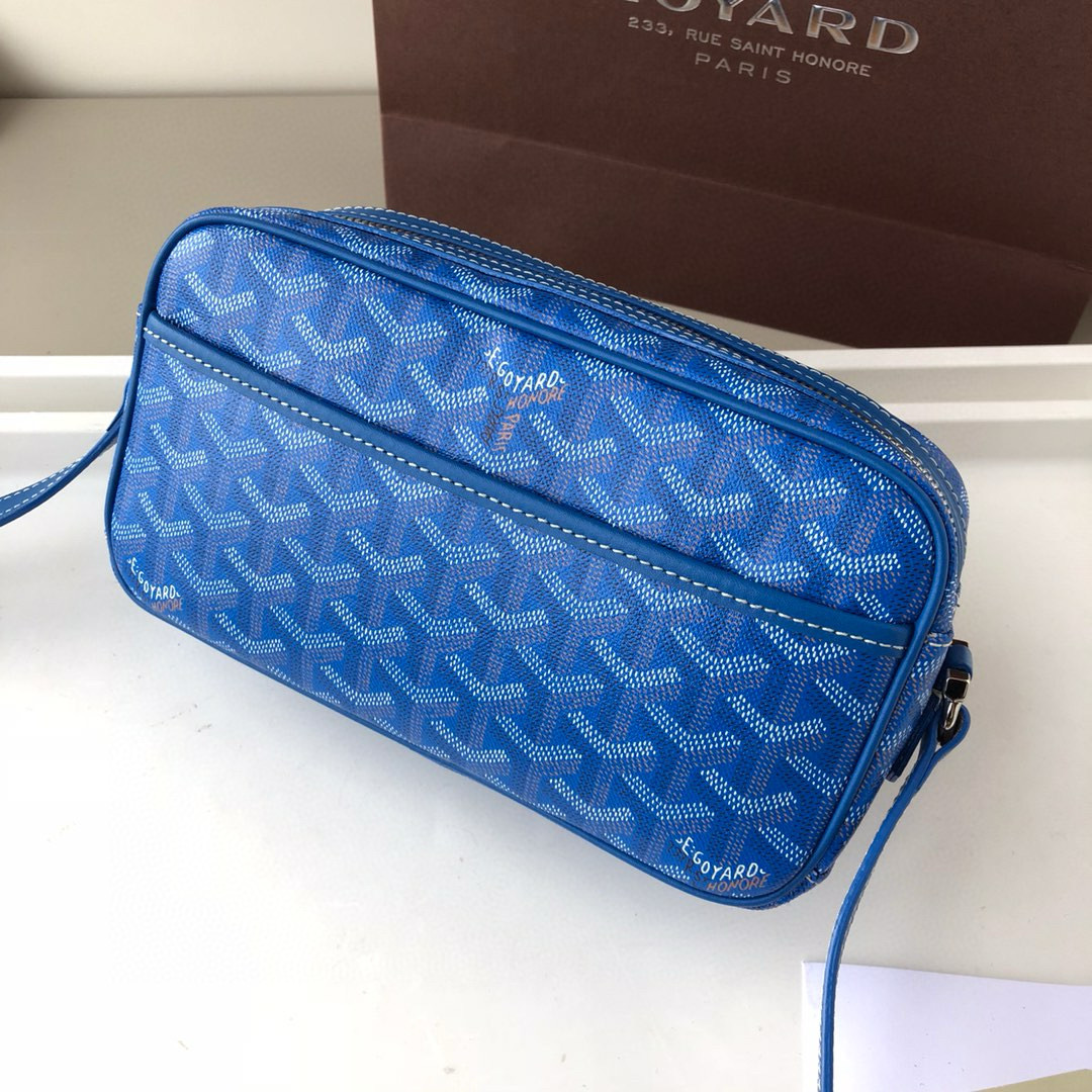 NIGO GOYARD Cap-vert Men's And Women's Old Flower Full Print Inside And Outside Compartments Canvas Patchwork Leather Messenger Bag Camera Bag Shoulder Crossbody Bags #nigo73281