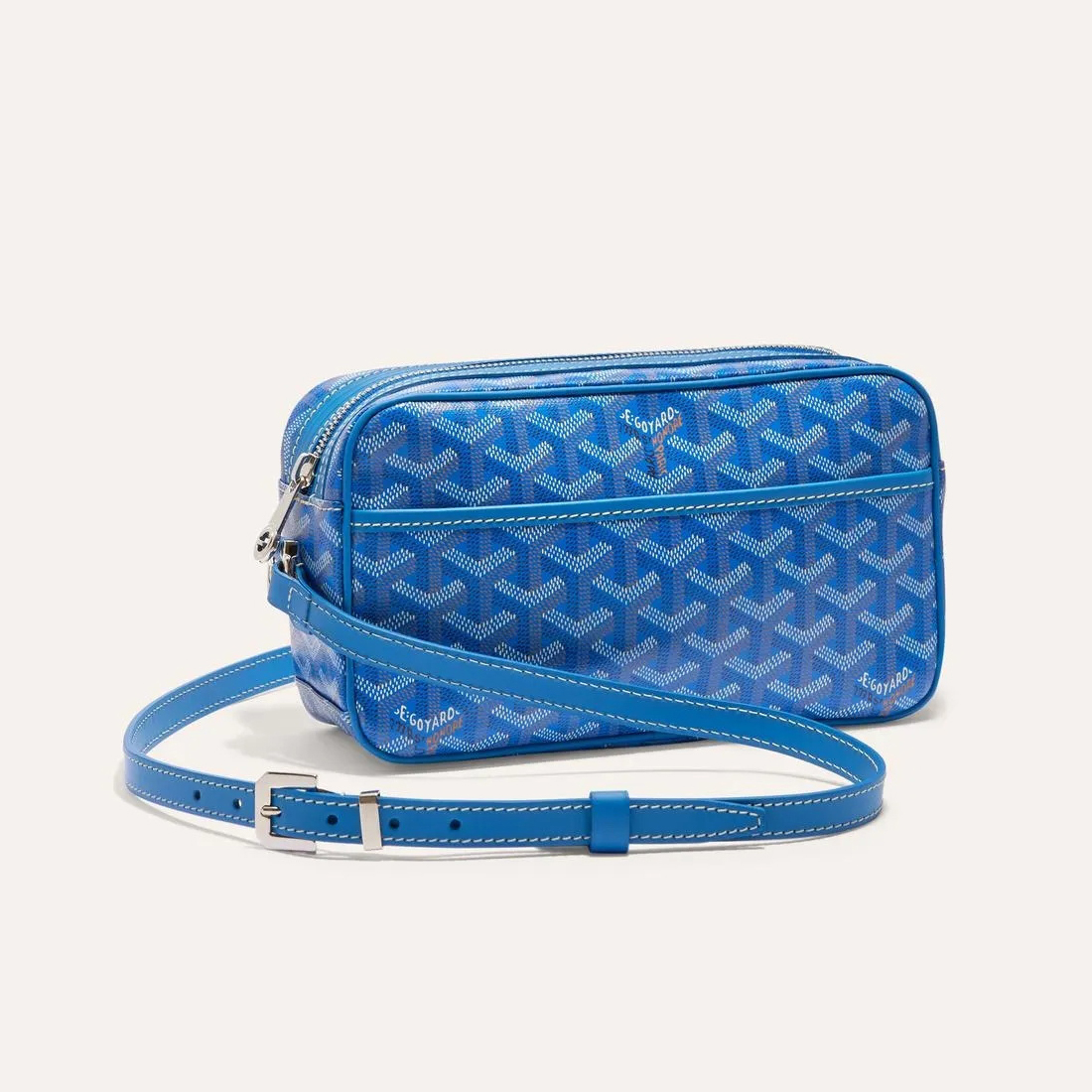NIGO GOYARD Cap-vert Men's And Women's Old Flower Full Print Inside And Outside Compartments Canvas Patchwork Leather Messenger Bag Camera Bag Shoulder Crossbody Bags #nigo73281