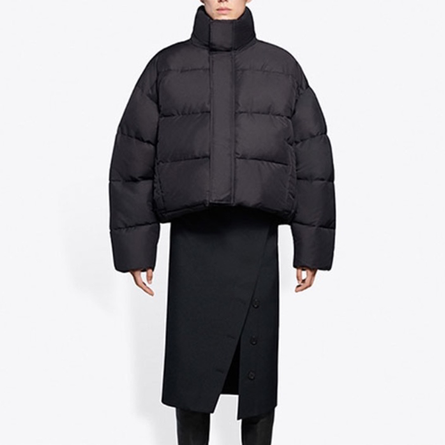 NIGO Balenciaga Men's Women's Autumn And Winter Standing Collar Solid Color Zipper Long Sleeve Puffer Down Jacket Ngvp #nigo9354