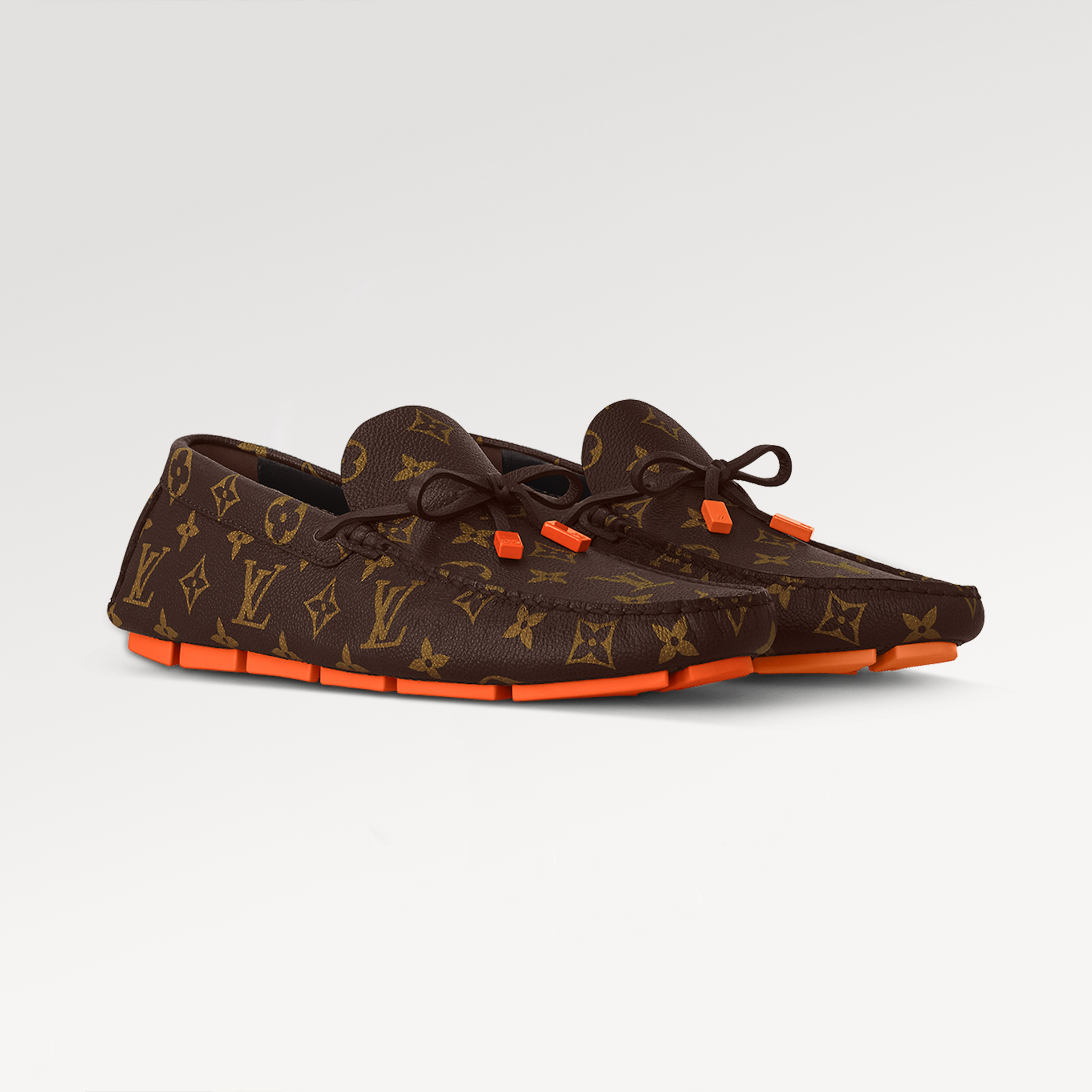 NIGO Louis Vuitton DRIVER Moccasin Shoes Men's Printed Lace Up Temperament Fashion Casual Cowhide Flat Shoes #nigo71658
