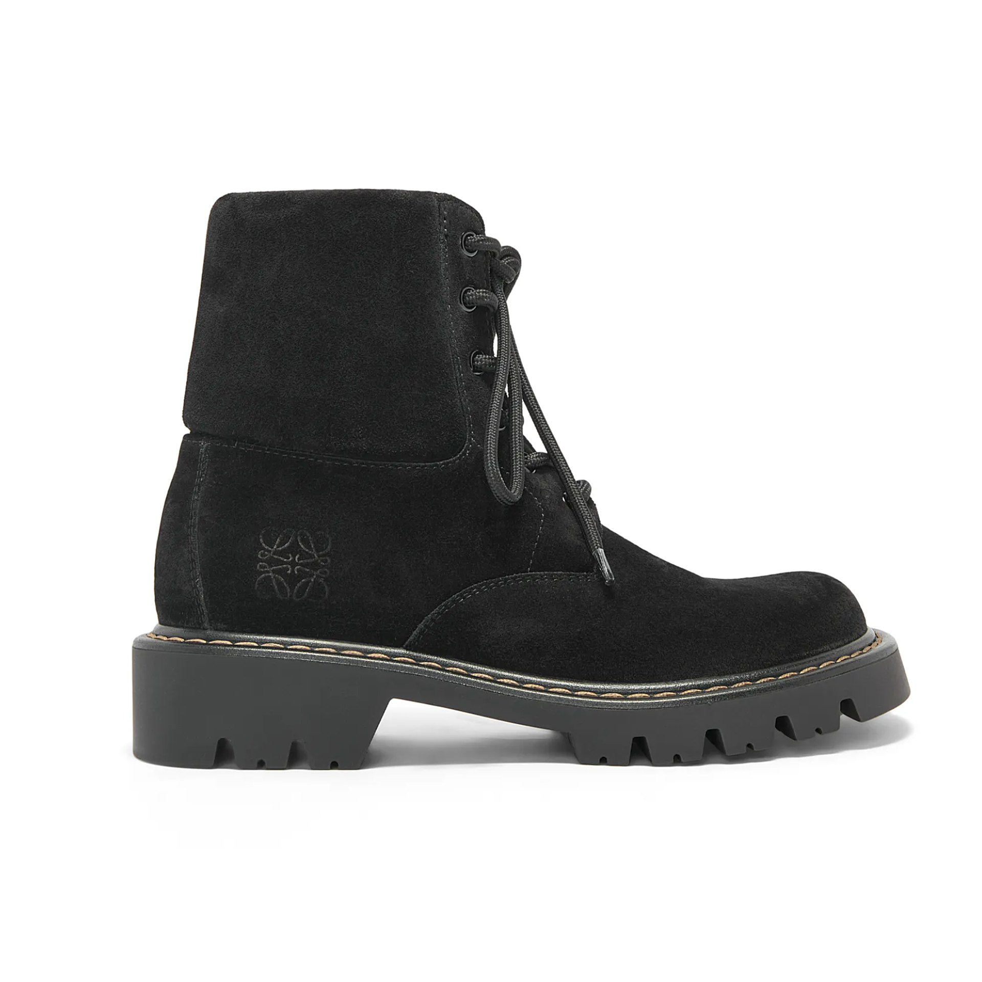 NIGO Loewe Men's Women's Autumn and Winter Solid Color Suede Sierra Round Toe Lace Up Retro Casual Shoes Short Boots Ngvp #nigo8968