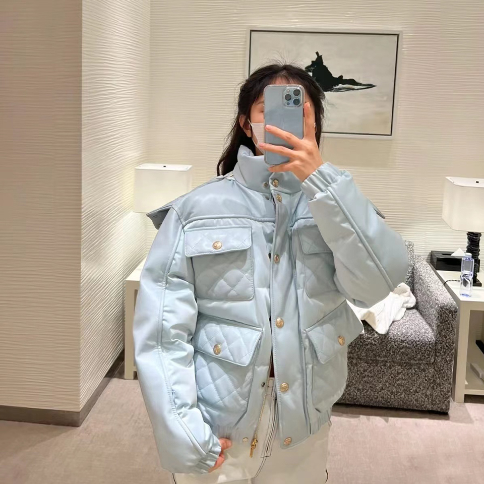 NIGO Chanel Women's Spring, Autumn And Winter Zipper Solid Color Single-Breasted Long-Sleeved Hooded Jacket Sheepskin Down Jacket Ngvp #nigo9342