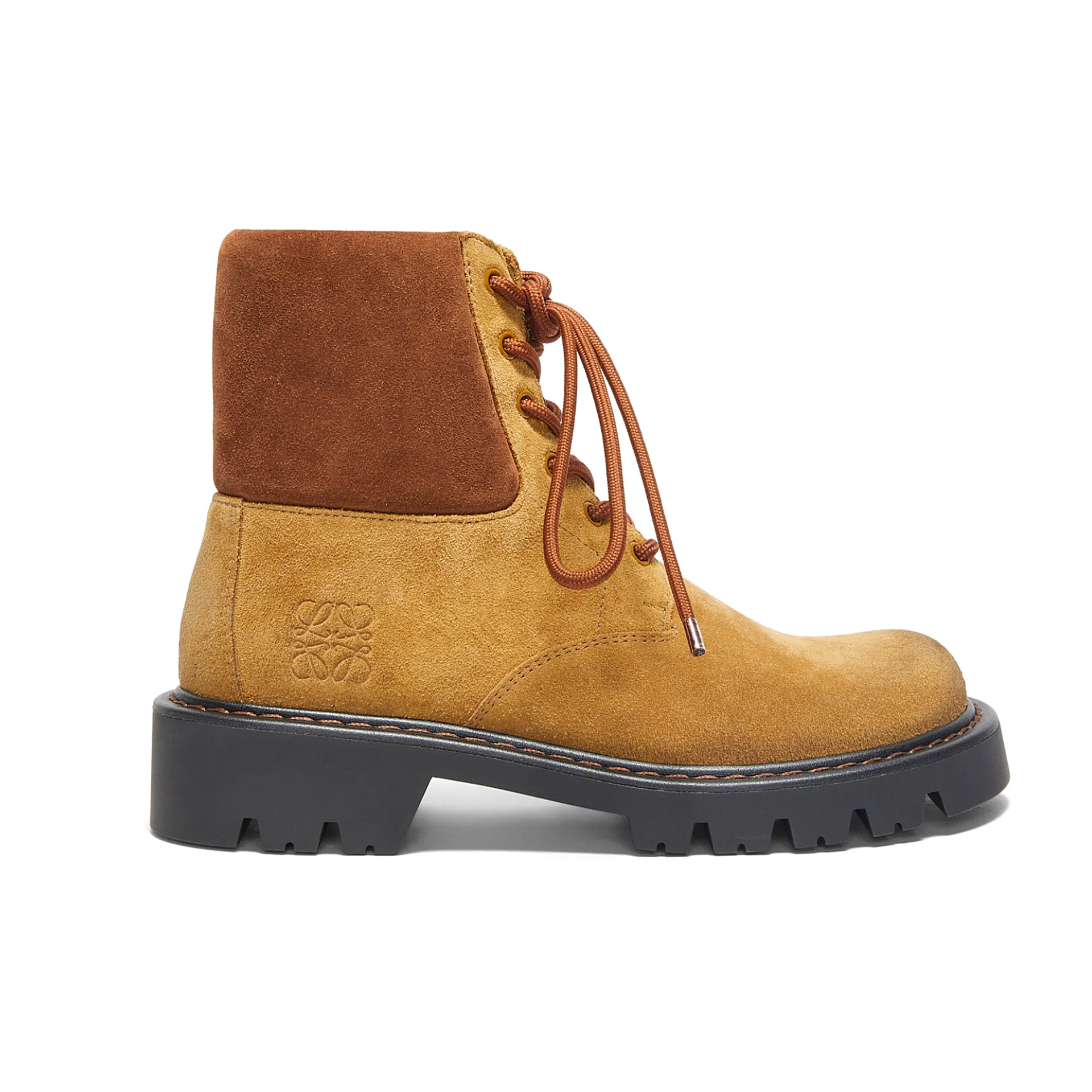 NIGO Loewe Men's Women's Autumn and Winter Solid Color Suede Sierra Round Toe Lace Up Retro Casual Shoes Short Boots Ngvp #nigo8968