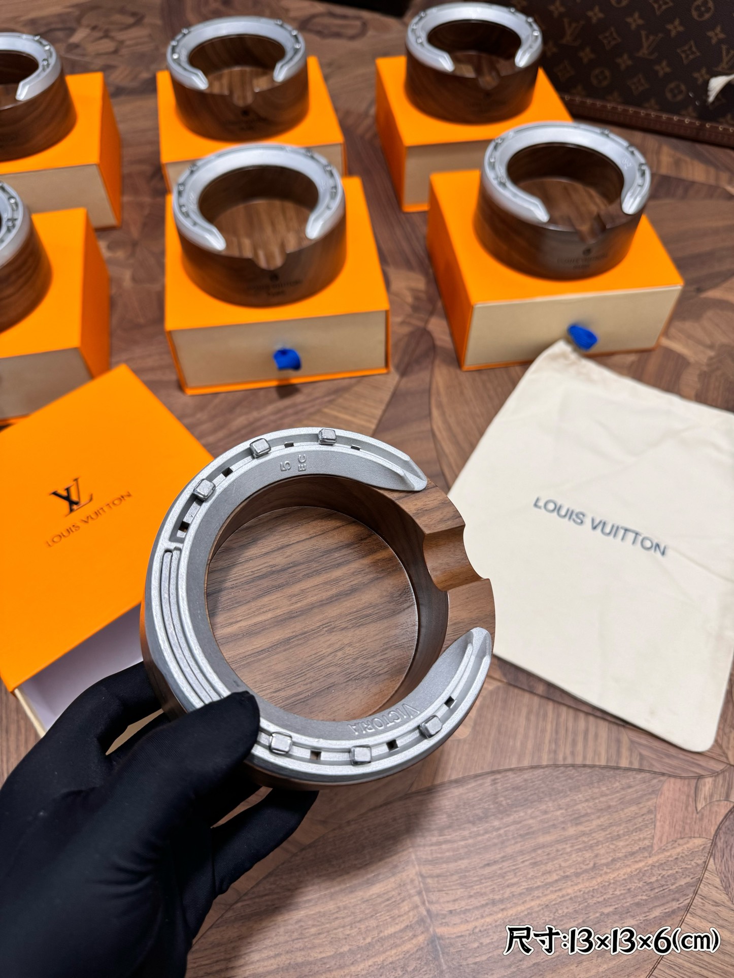 NIGO Louis Vuitton Mahogany Horseshoe Ashtray #nigo73294