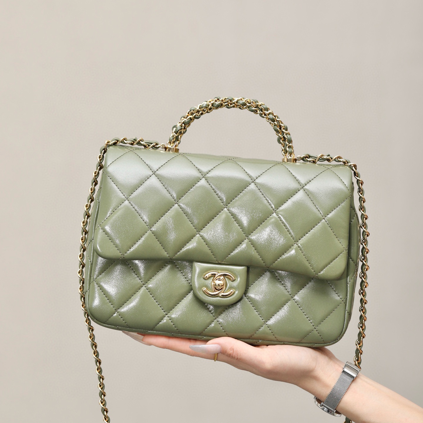 NIGO Chanel Fashion Banquet Bag Simple Elegant Checkered Chain Sheepskin Handbag Temperament Crossbody Bags #nigo73289