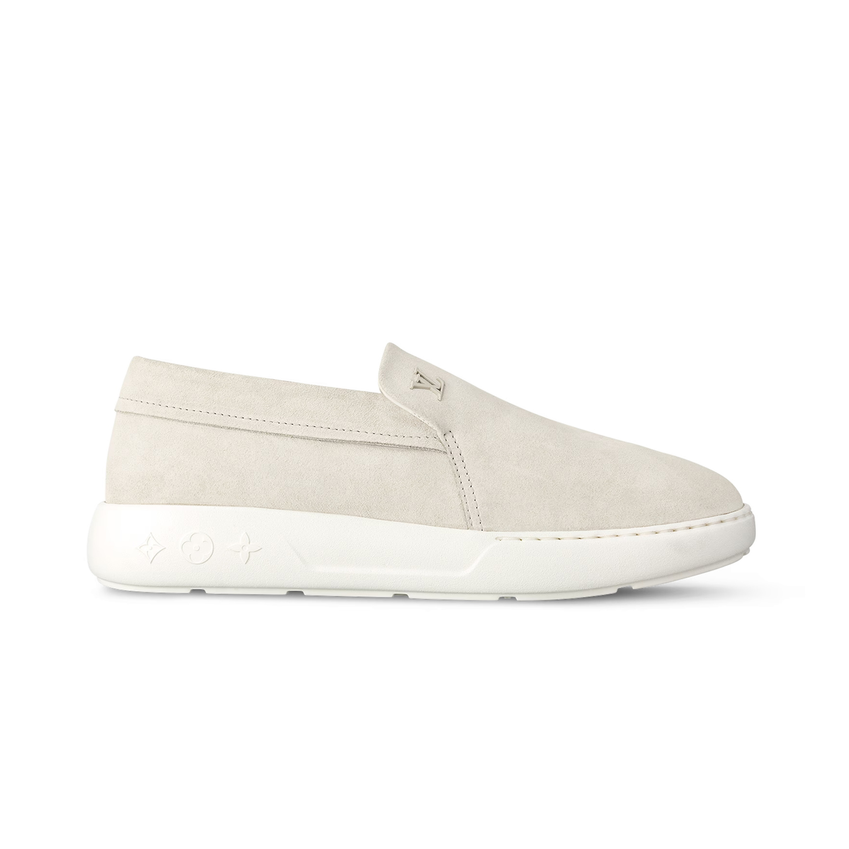 NIGO Louis Vuitton Men's All Season Solid Color Leather Round Toe Over Toe Suede Loafers Shoes #nigo73292